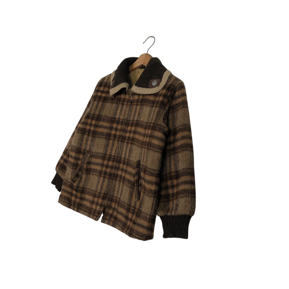 Japanese Brand 🔥VINTAGE CHORE WORK WOOL JACKET TARTAN CHECK ISSEY MIYAKE Size US M / EU 48-50 / 2 - 4 Thumbnail