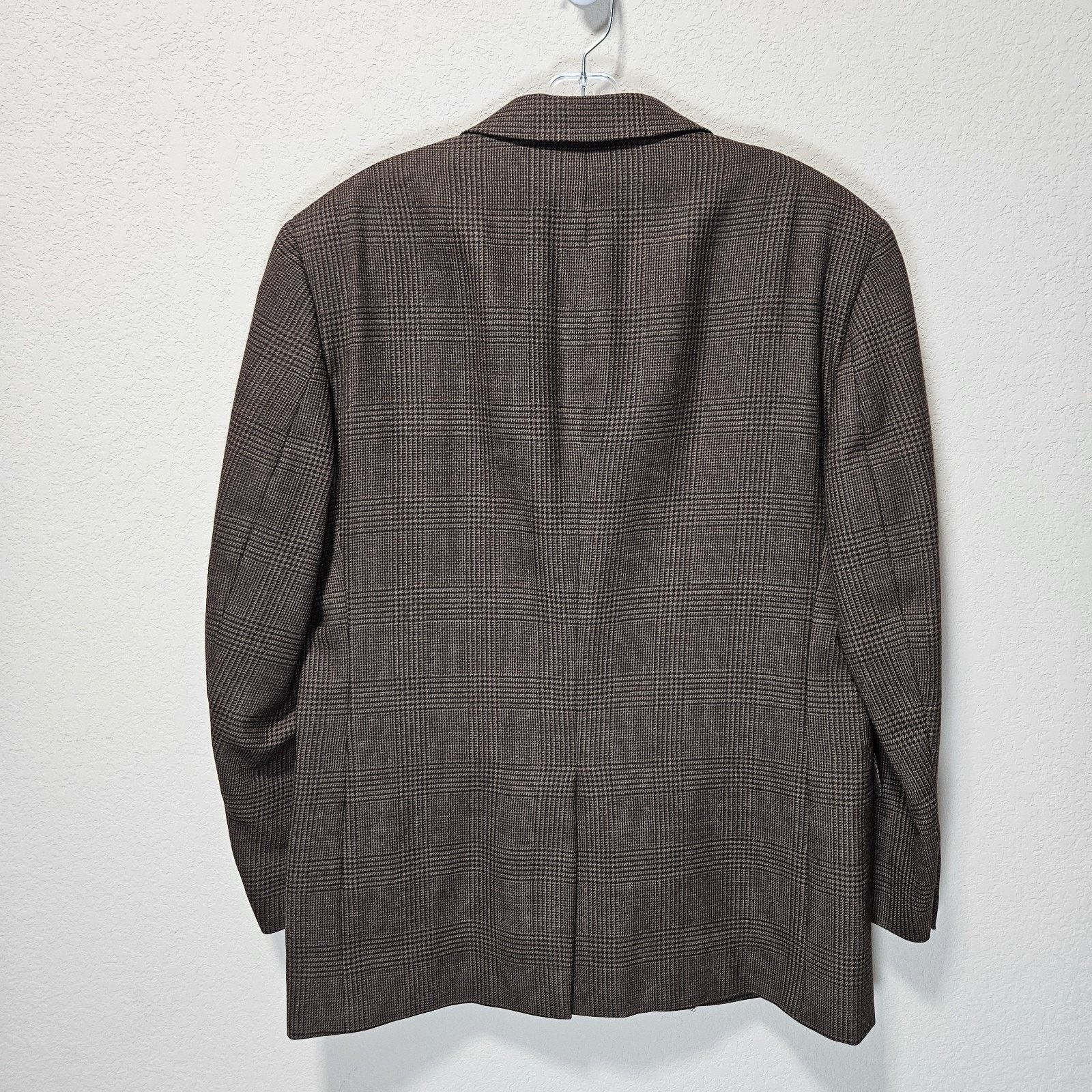 Jos. A. Bank Jos A Bank Blazer Men 40S Windowpane Plaid Jacket Size 40S - 9 Thumbnail