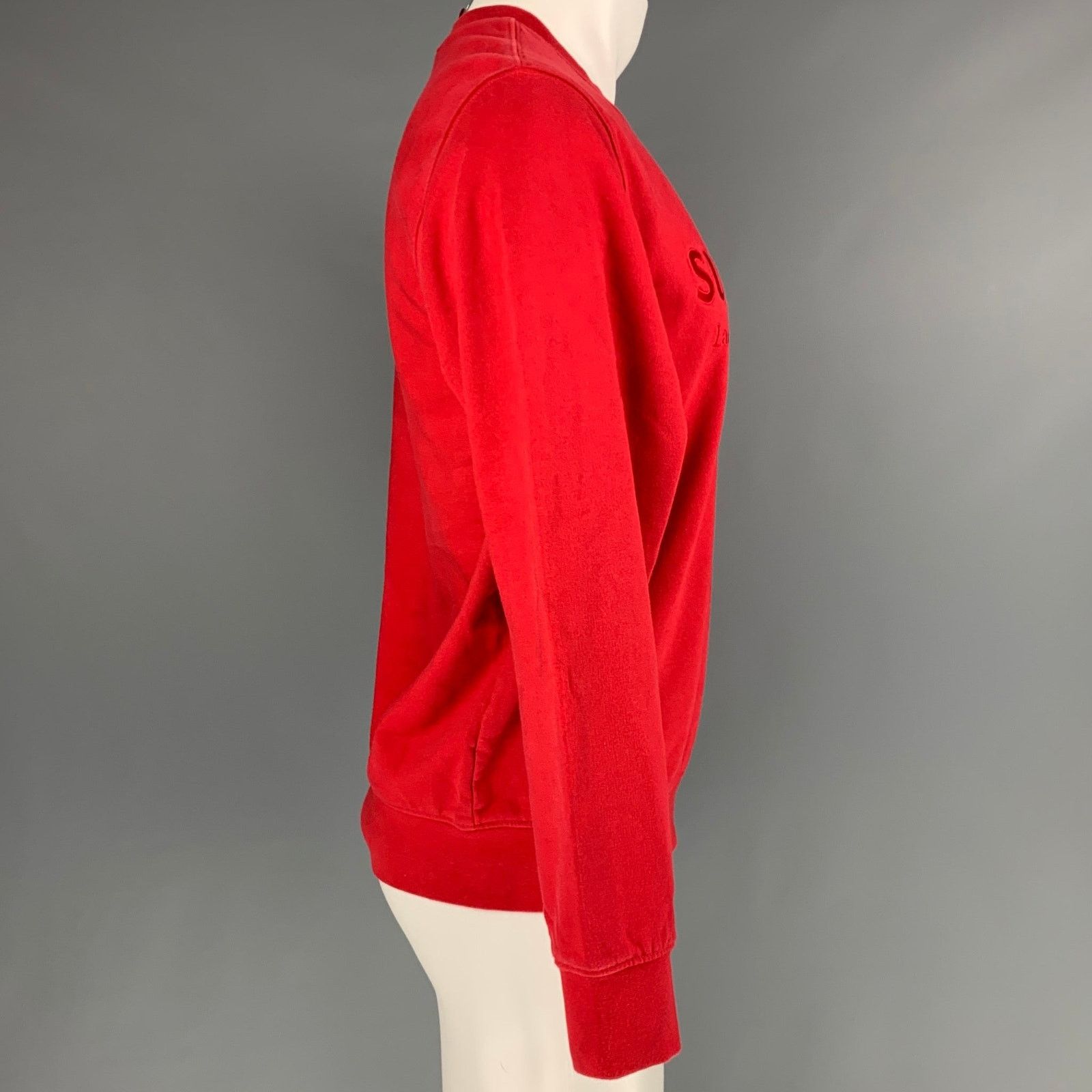 Supreme SUPREME Size S Red Logo Cotton Crew-Neck Sweatshirt Size US S / EU 44-46 / 1 - 3 Thumbnail