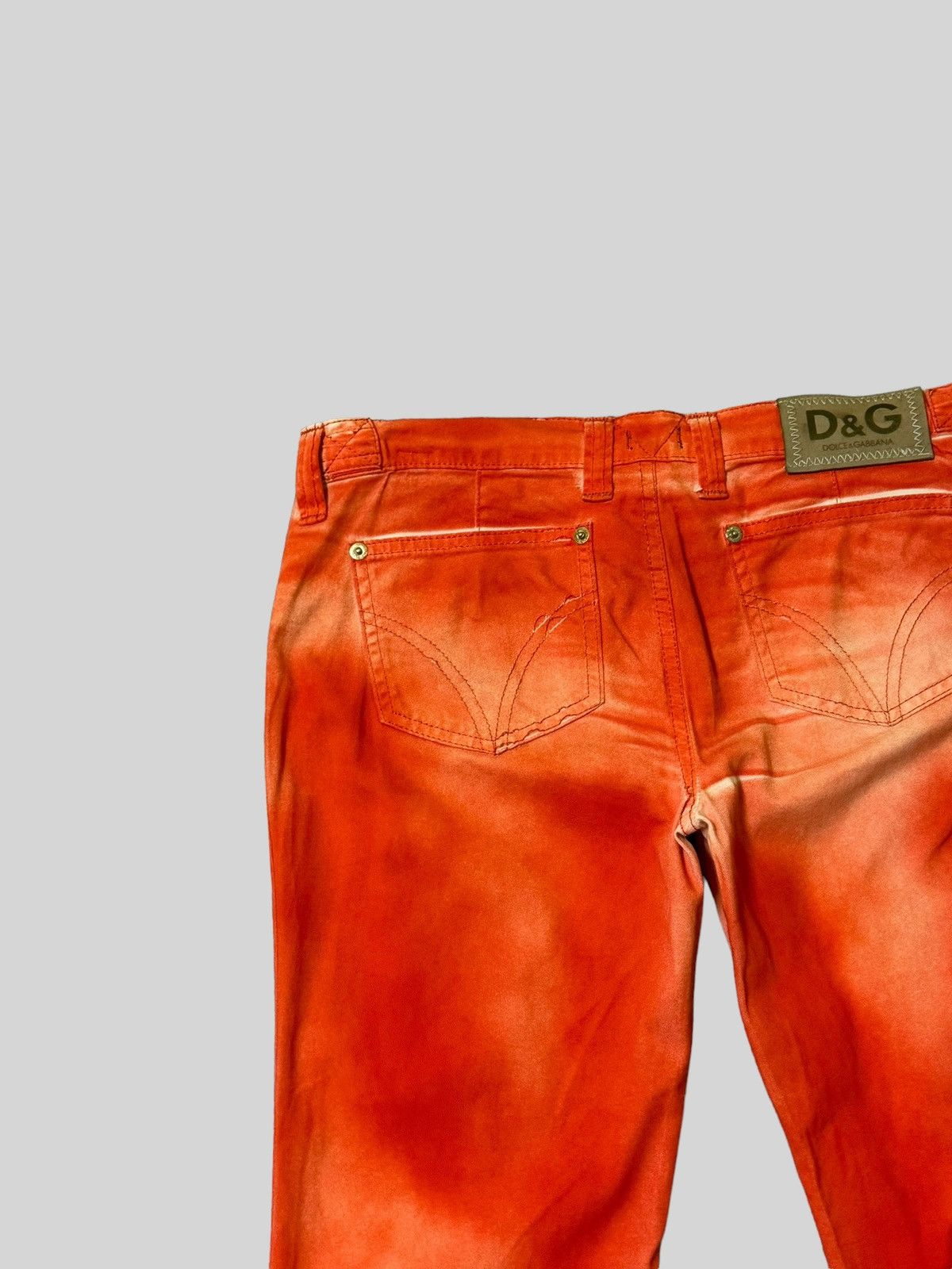 Dolce & Gabbana Flared Orange Claw Mark Dolce & Gabanna Pants. Size 29" - 10 Thumbnail