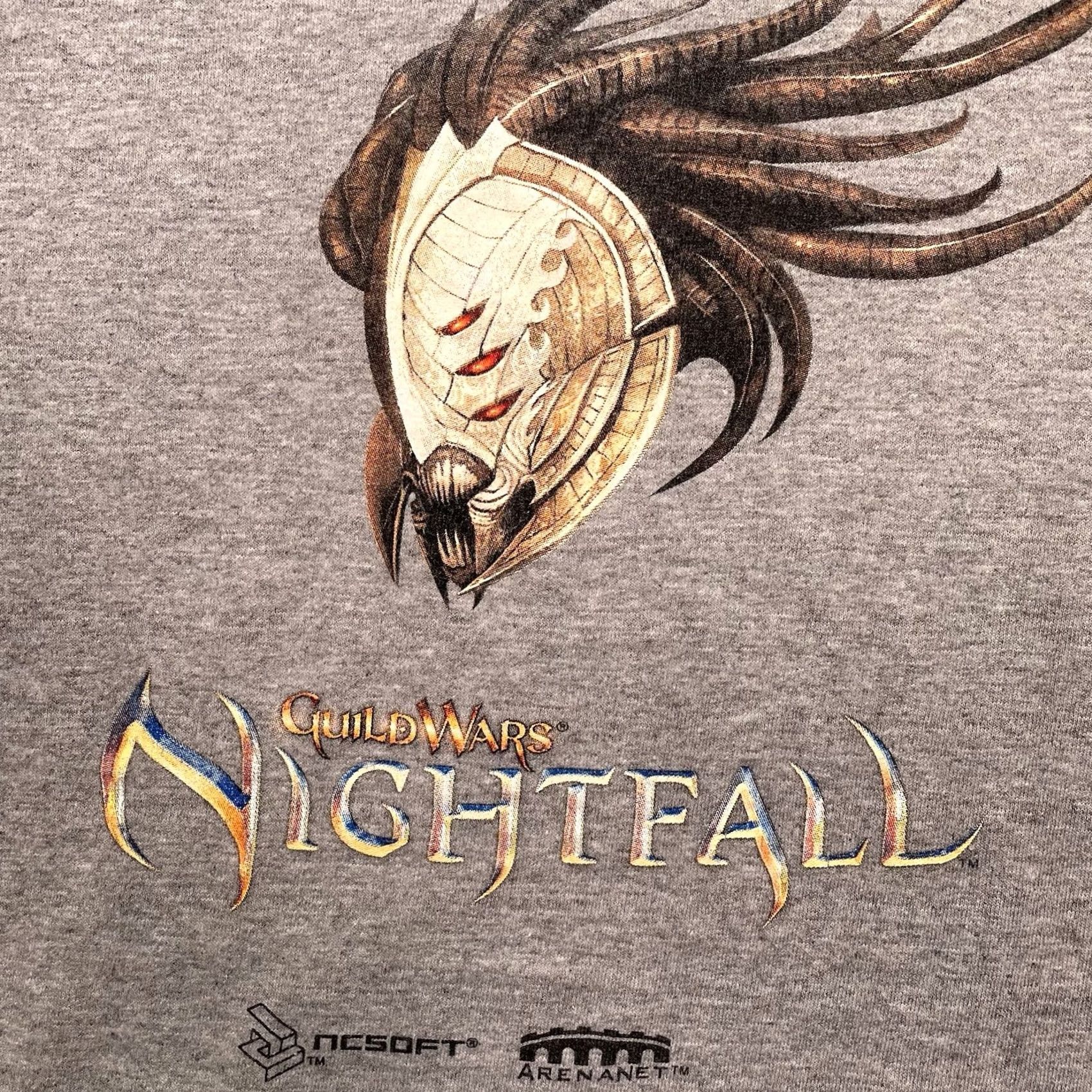 Delta VINTAGE Delta Pro Weight GUILD WARS Shirt XL Mens Gray Nightfall PC Game Promo Logo Short Sleeve Crew Neck T-Shirt Size US XL / EU 56 / 4 - 2 Thumbnail
