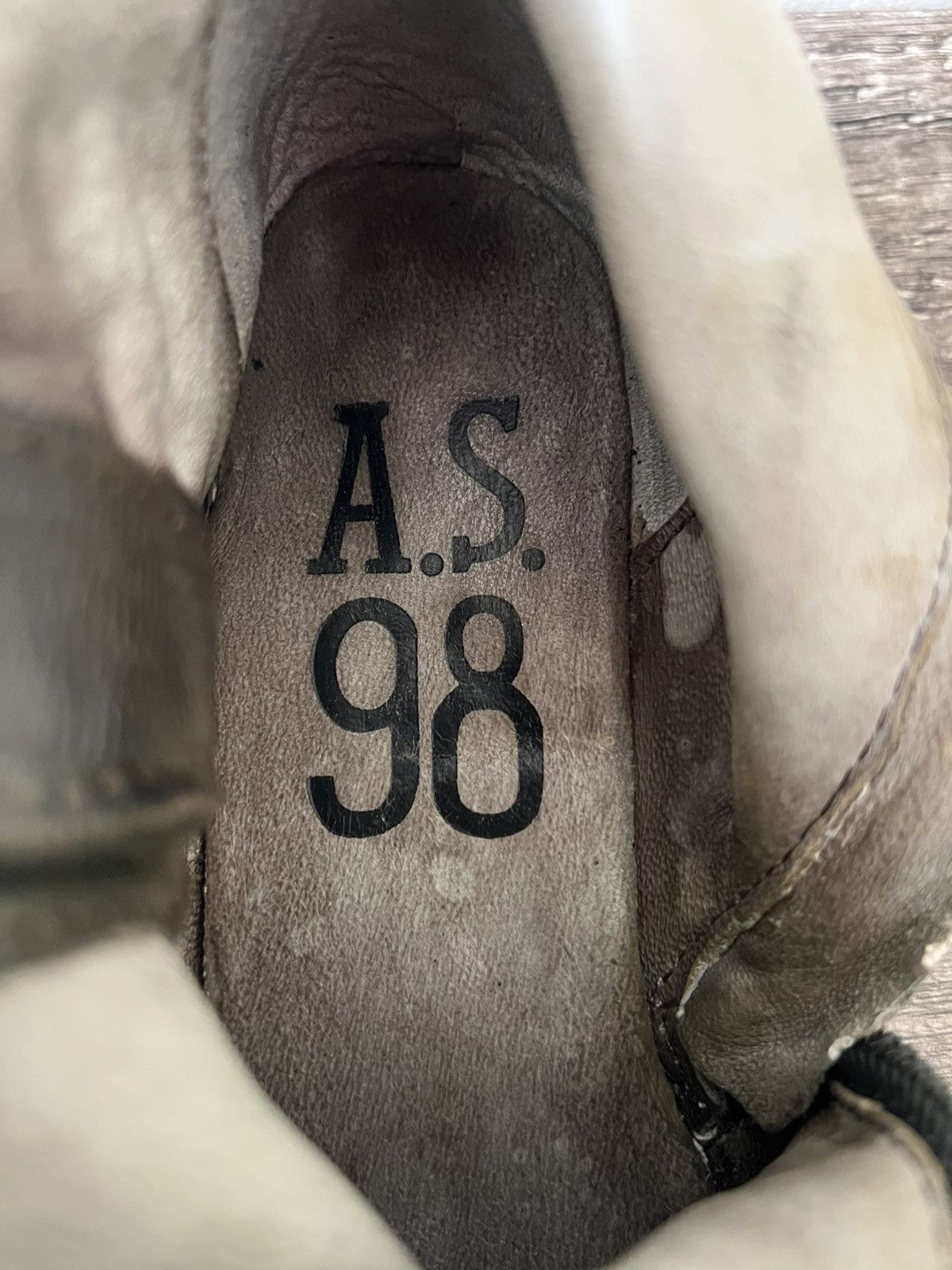 A.S.98 A.S.98 (Airstep) ITALIAN DISTRESSED OLIVE SLOUCH BOOTS Size US 8 / IT 38 - 8 Thumbnail