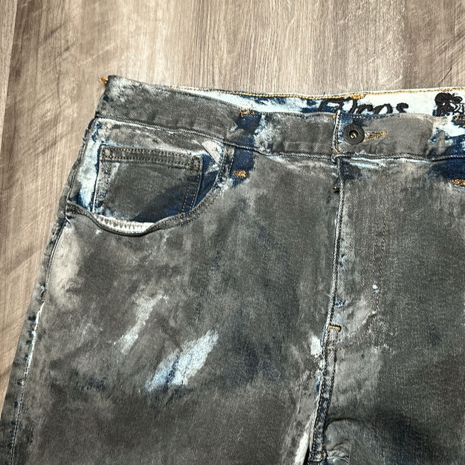 Prps PRPS Blue Asphalt Effect Skinny Jeans (NWOT) - 34 Size US 34 / EU 50 - 6 Thumbnail