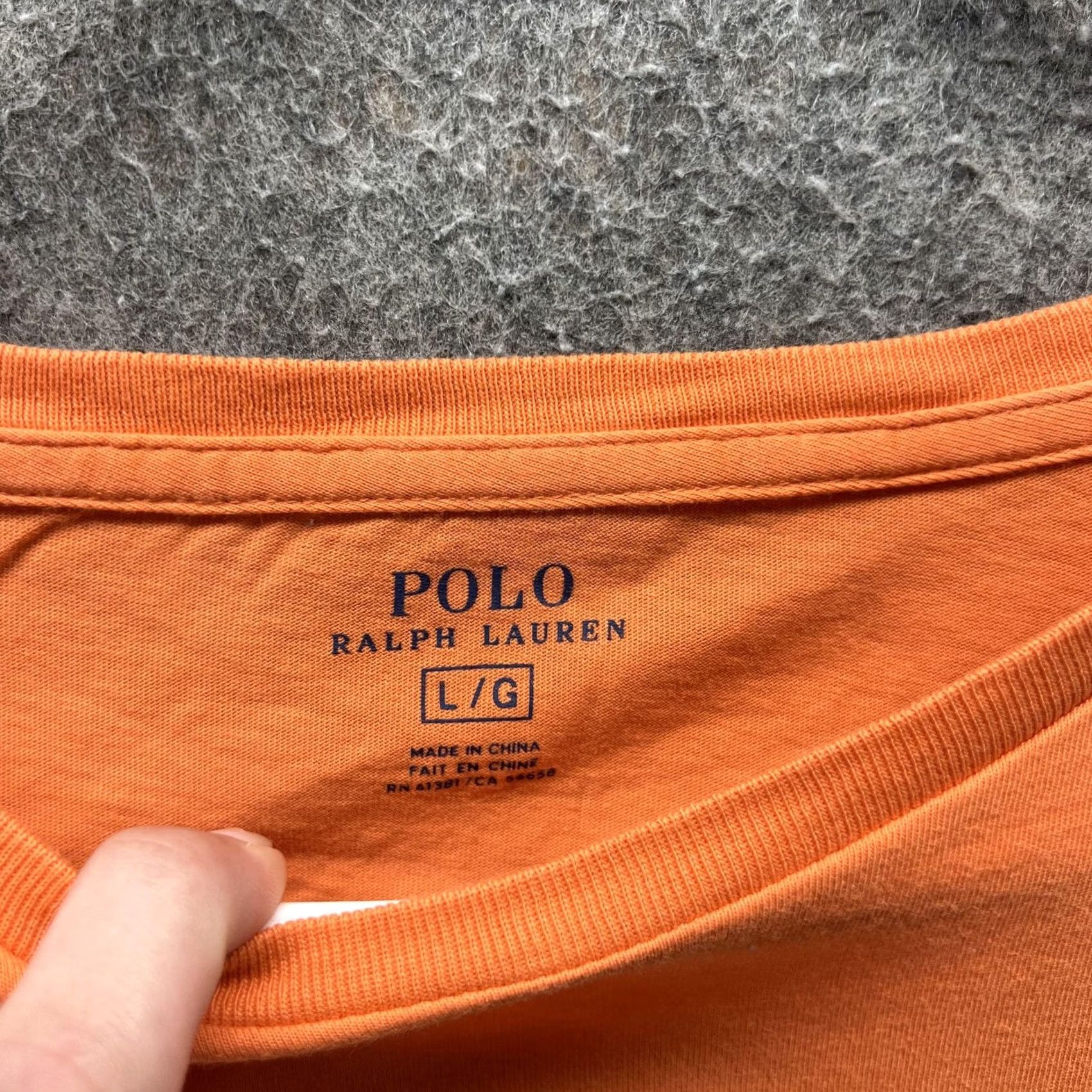 Polo Ralph Lauren Polo Ralph Lauren Shirt Mens Large Orange Crewneck Cotton Pony Logo Tee Size US L / EU 52-54 / 3 - 5 Thumbnail