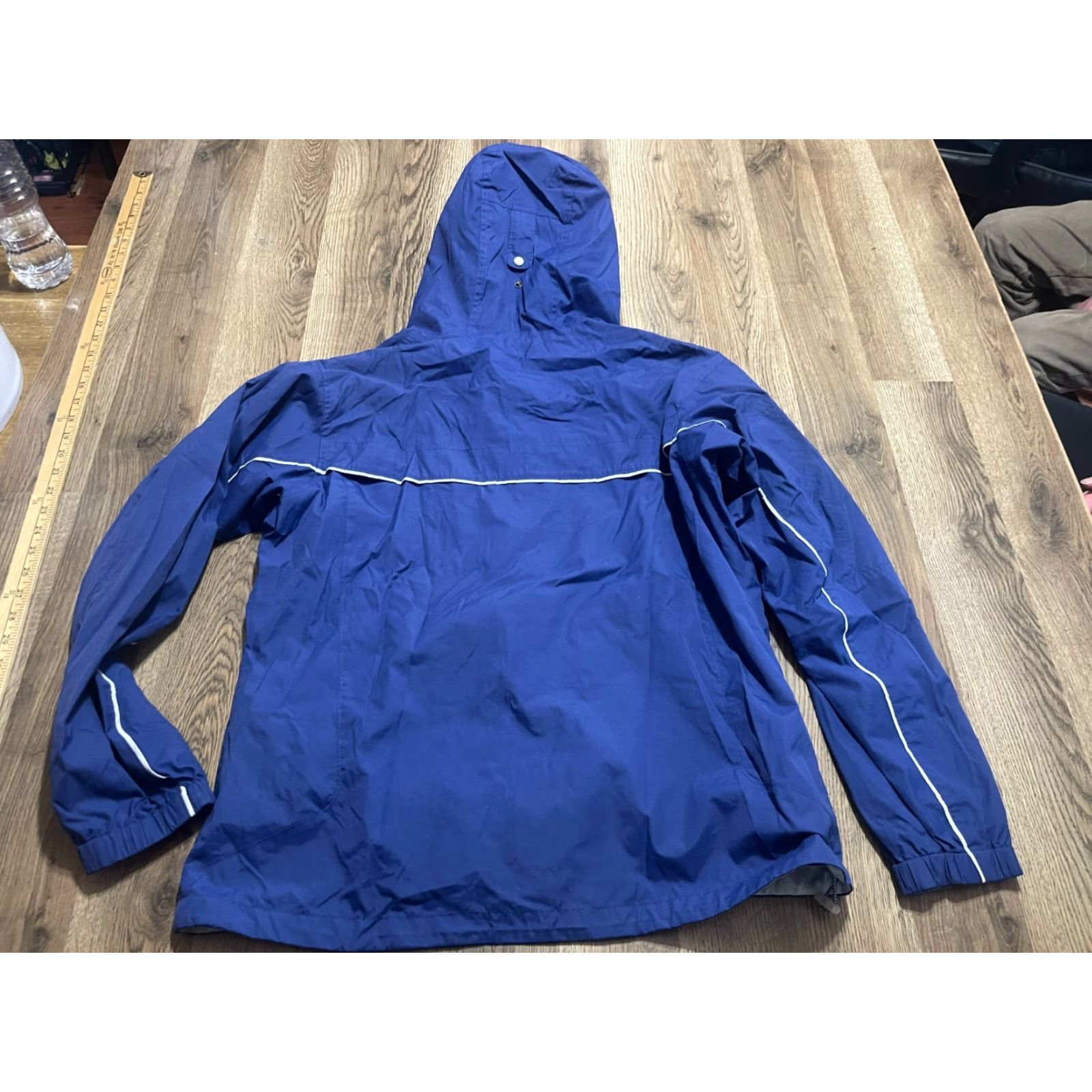 Vintage Columbia Hoodie Women's XL Blue Full Zip Jacket 100% Nylon Regular Style Modern Casual Size XL / US 12-14 / IT 48-50 - 2 Thumbnail
