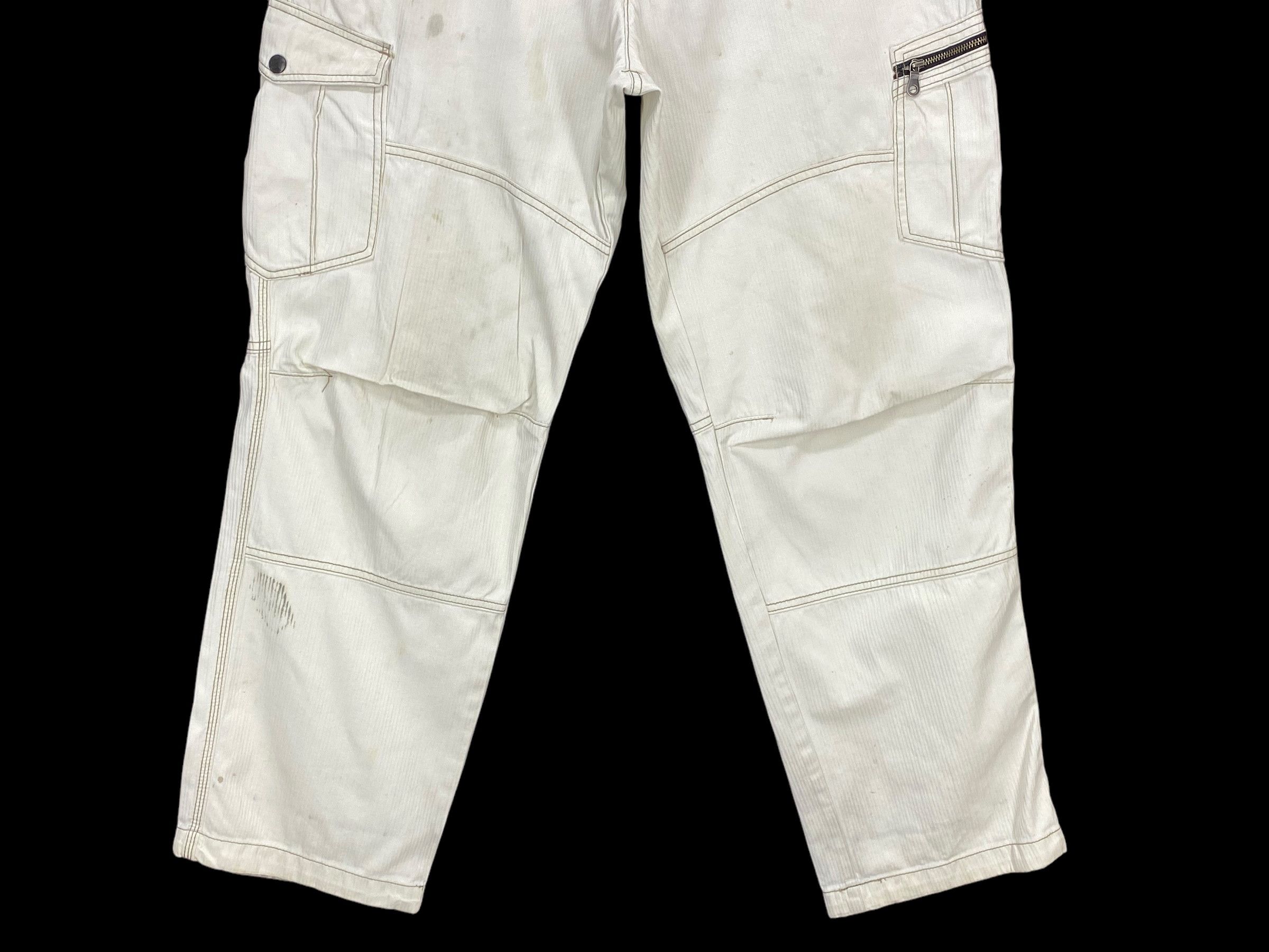 Old Navy Dogman Cargo Denim Pants Workwear Size US 34 / EU 50 - 4 Thumbnail