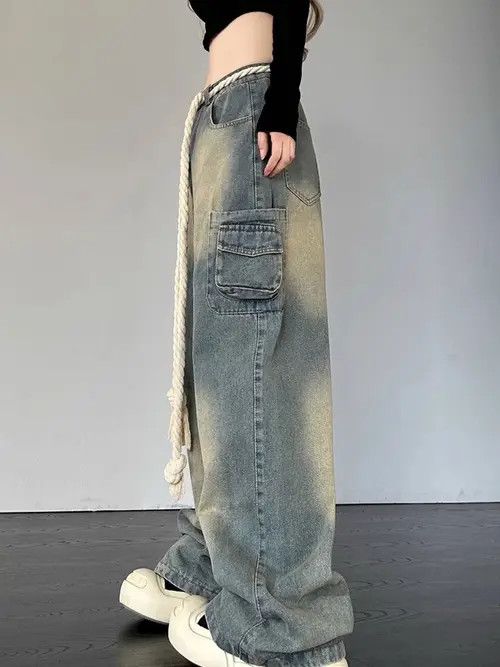 Japanese Brand × Jean Baggy Jeans Streetwear Vintage Size 32" / US 10 / IT 46 - 3 Thumbnail