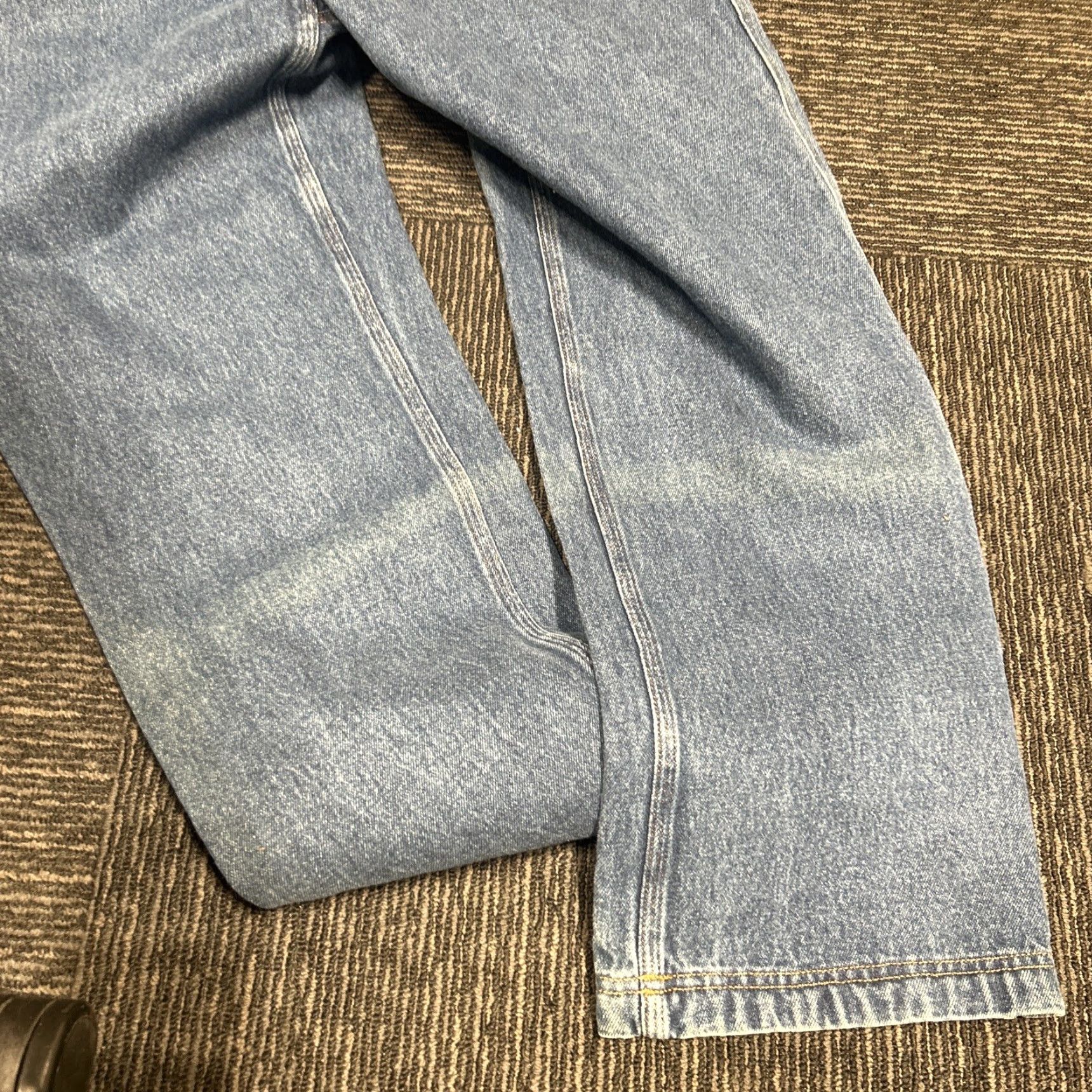 CO Duluth Trading Co Jeans Men 36 Blue Dark Wash Straight Work 36x30 Denim Cotton Relaxed Regular XS? Size US 36 / EU 52 - 4 Thumbnail