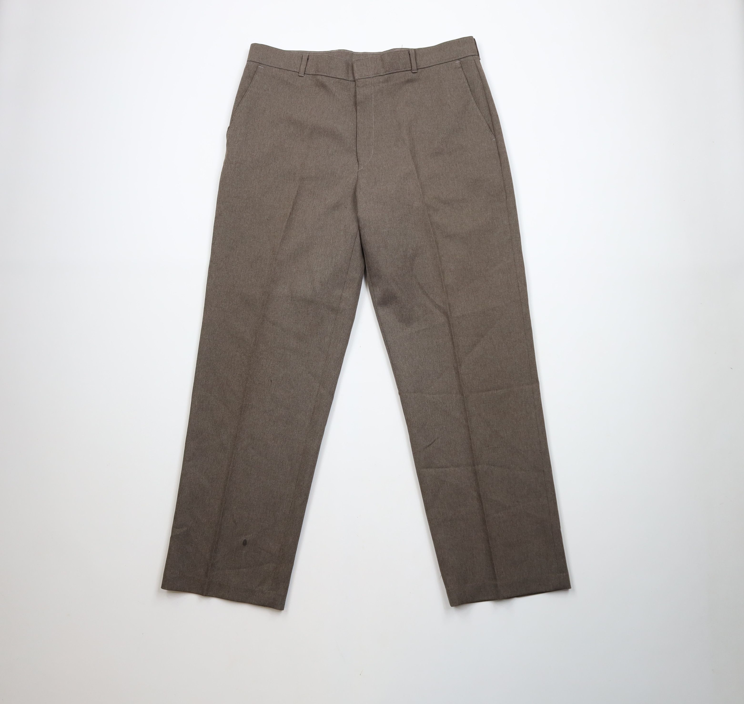 Levi's × Vintage Vintage 90s Levis Knit Flared Wide Leg Chino Pants Brown Size US 36 / EU 52 - 1 Thumbnail