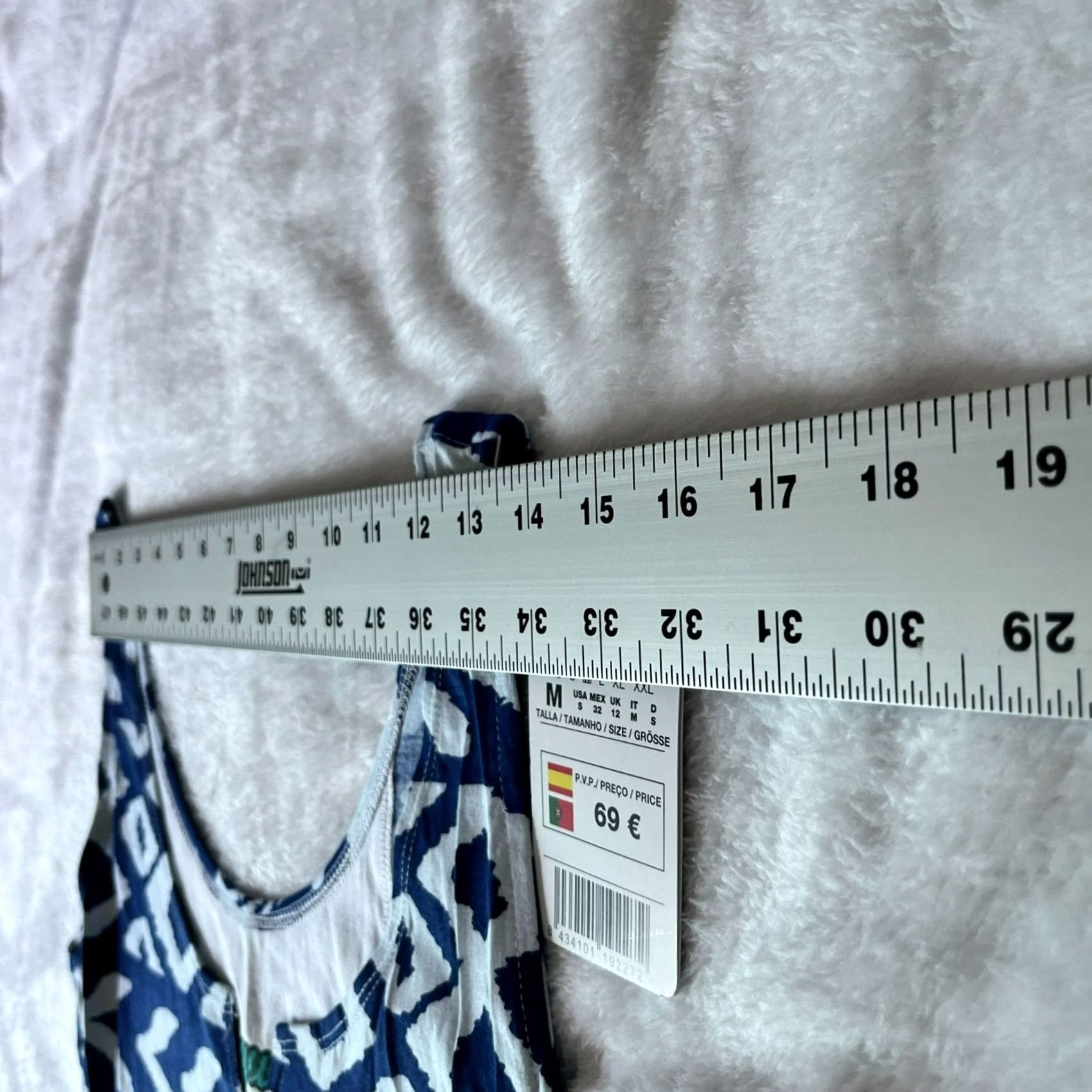 Desigual VINTAGE Desigual Women's Geometric Sleeveless V-Neck Mini Dress Blue M Size M / US 6-8 / IT 42-44 - 6 Thumbnail