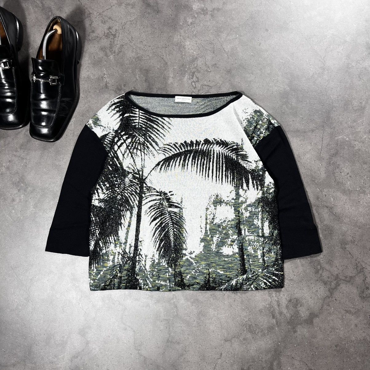 Dries Van Noten Dries Van Noten Floral Print Longsleeve Mesh Top Womens Size US S / EU 44-46 / 1 - 1 Thumbnail