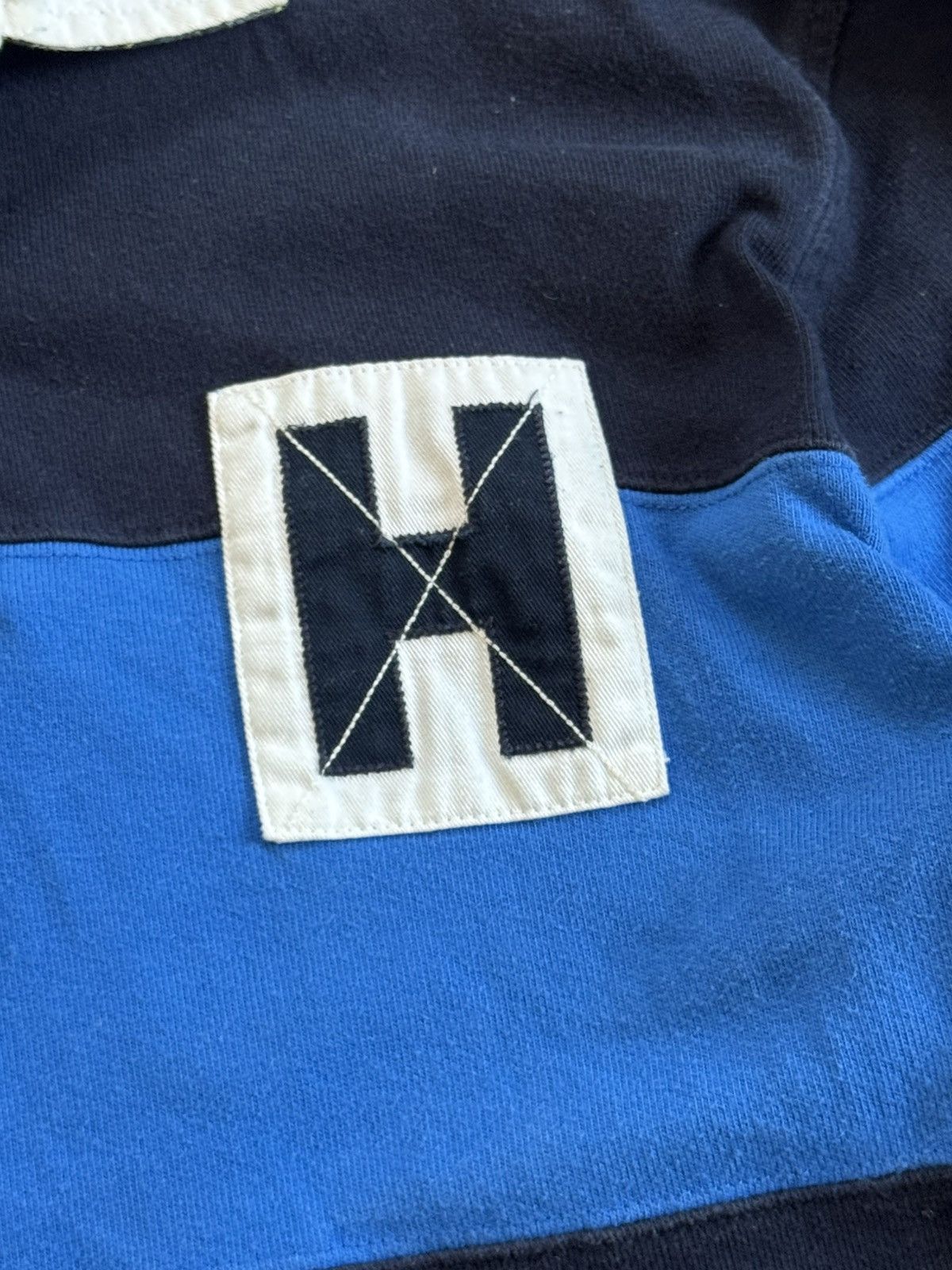 Tommy Hilfiger Tommy Hilfiger L/size striped rugby sweatshirts jumper 00s Size US L / EU 52-54 / 3 - 5 Thumbnail
