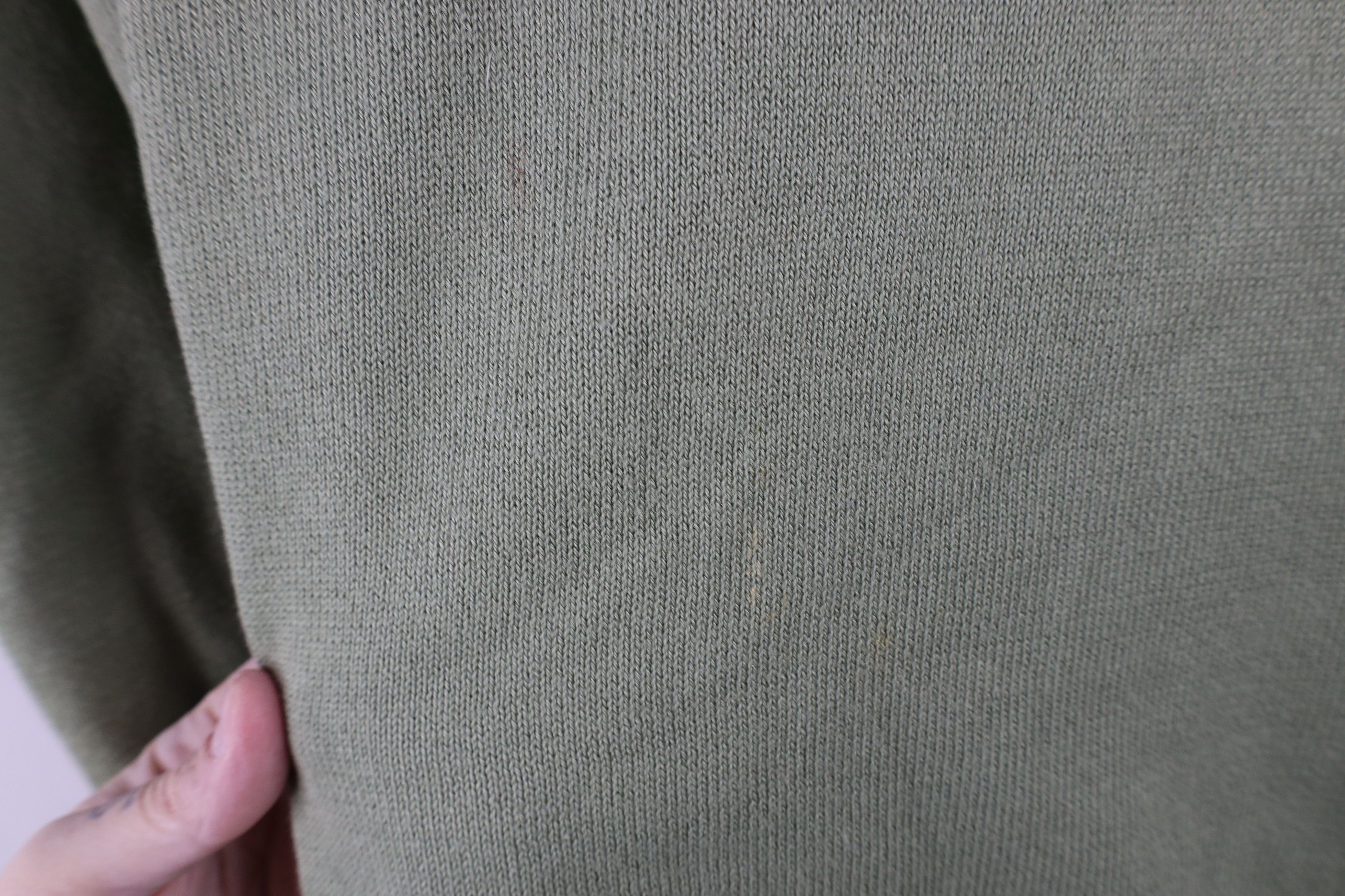 L.L. Bean × Vintage Vintage 90s LL Bean Blank Cotton Knit V-Neck Sweater Size US L / EU 52-54 / 3 - 4 Thumbnail