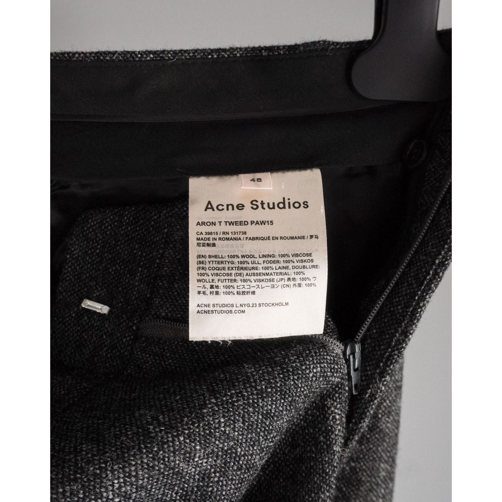 Acne Studios Rare acne studios 2015 aron tweed wool grey trousers pants Size US 32 / EU 48 - 7 Thumbnail