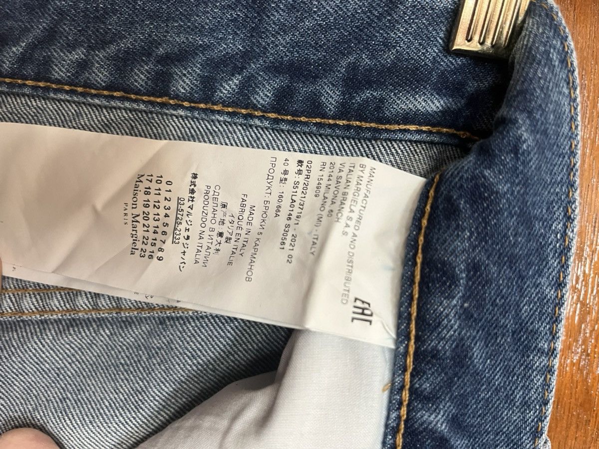 Maison Margiela Maison Margiela Straight Leg Blue Five Pocket Jeans Size 27" / US 4 / IT 40 - 4 Thumbnail