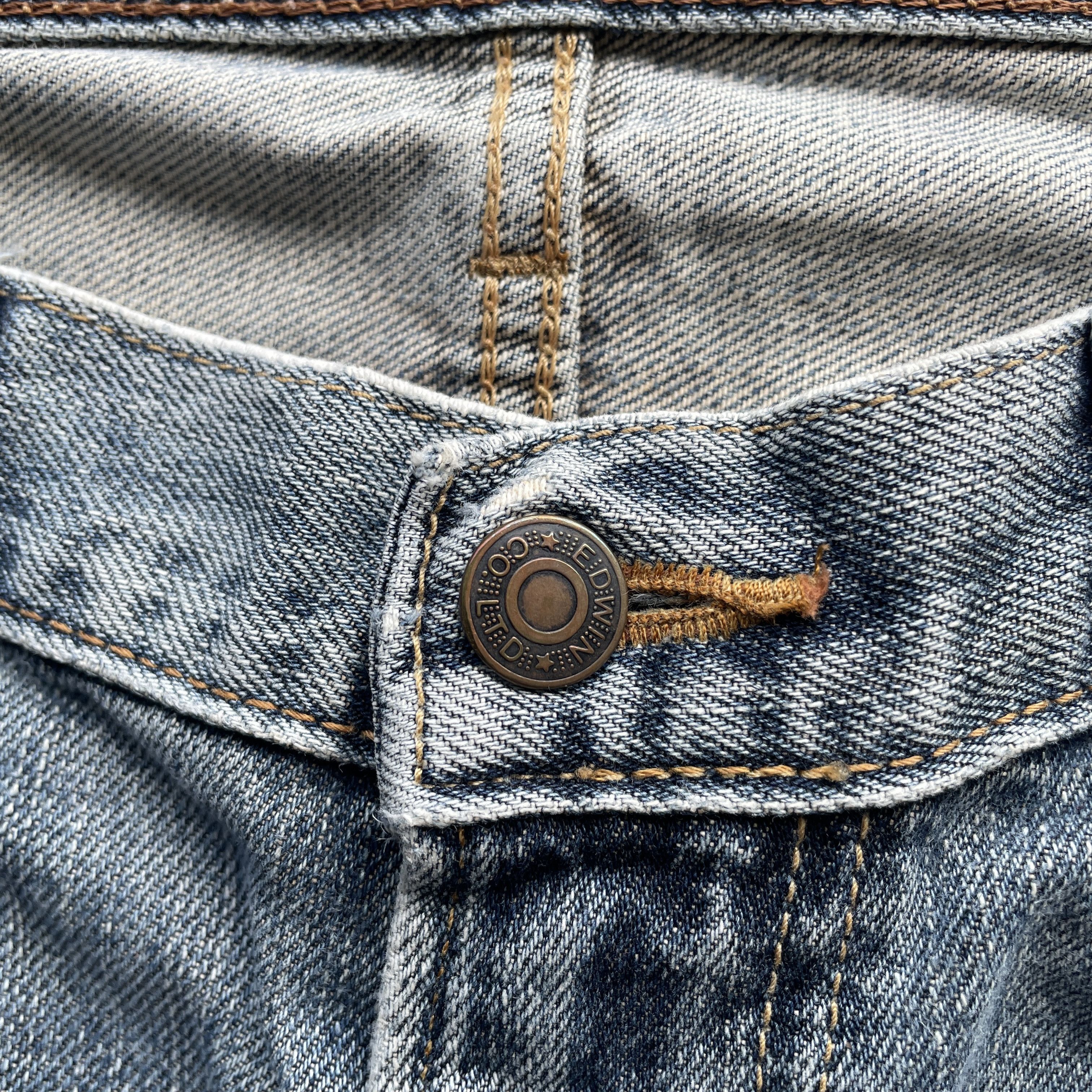Edwin W34x31 VINTAGE EDWIN JEANS FADED JAPAN DENIM PANTS Size US 34 / EU 50 - 7 Thumbnail