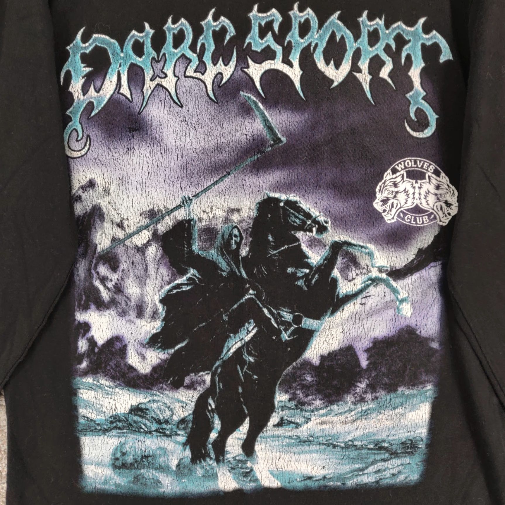 Darc Sport Darc Sport Wolves Club Shirt Mens L Long Sleeve Cotton Black Crew Neck Graphic Print - Regular Fit Sports Theme Д Size US L / EU 52-54 / 3 - 5 Thumbnail