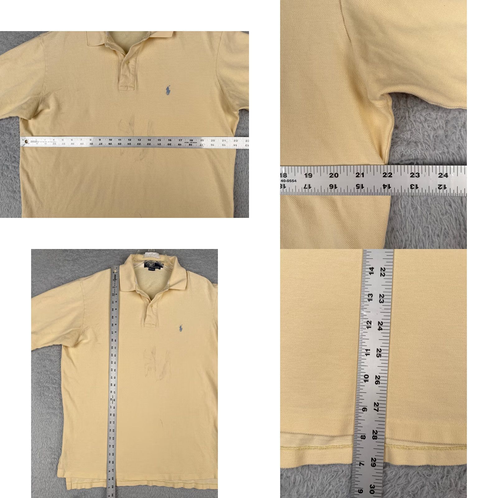 Ralph Lauren VINTAGE Polo Ralph Lauren Polo Shirt Mens L Yellow 100% Cotton Pony Polo Shirt Mens L Yellow 100% Cotton Pony READ ME Size US L / EU 52-54 / 3 - 8 Thumbnail