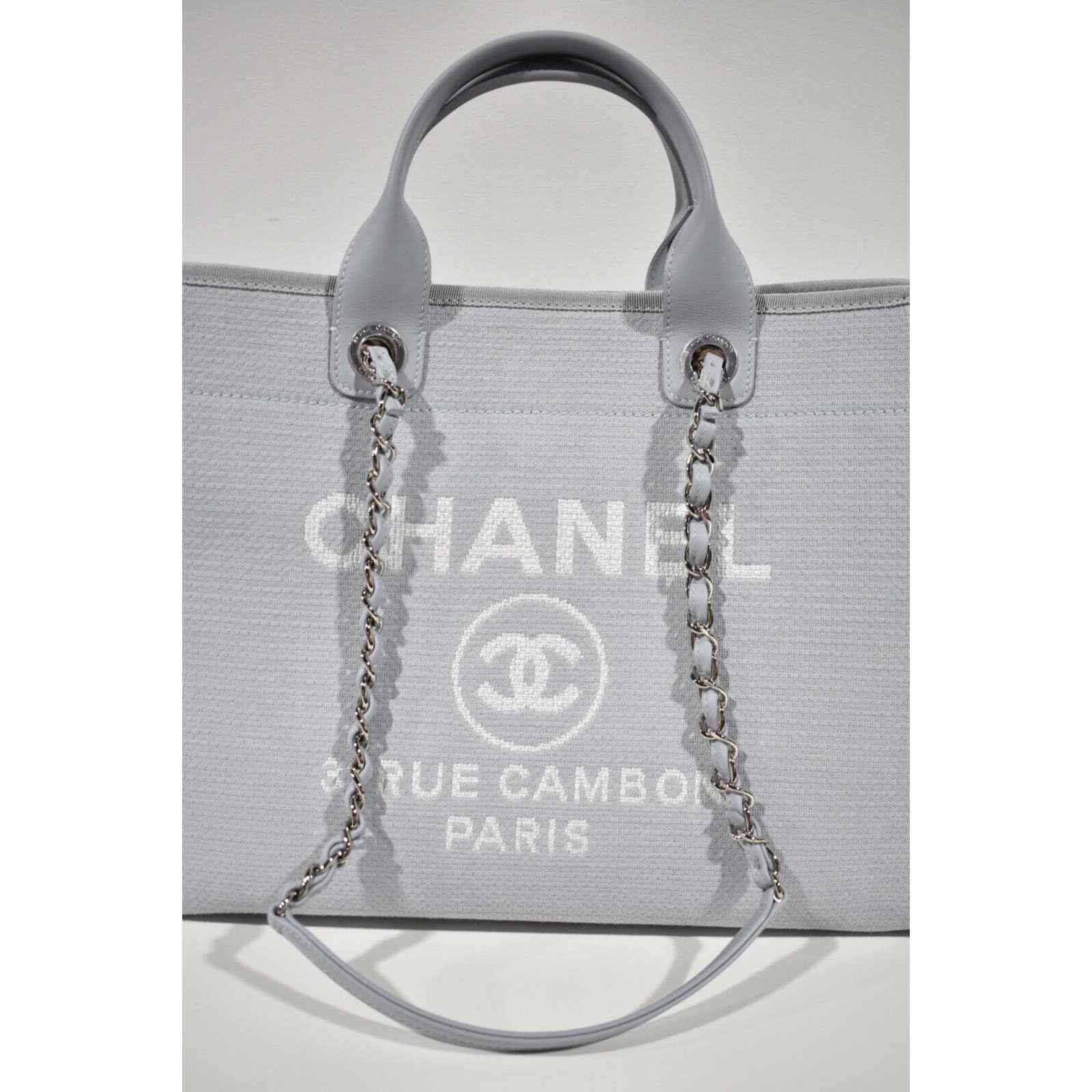 Chanel Chanel Deauville 30cm 2Way Silver Chain Handle Tote Bag Size ONE SIZE - 5 Thumbnail