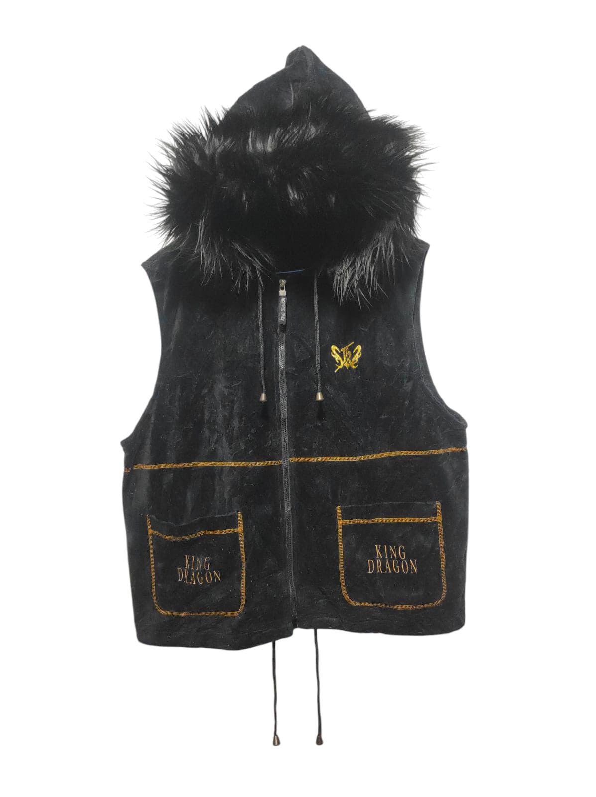 Hysteric Glamour King Dragon Velvet Zip Fur Hoodie Vest LGB style Size US L / EU 52-54 / 3 - 1 Thumbnail