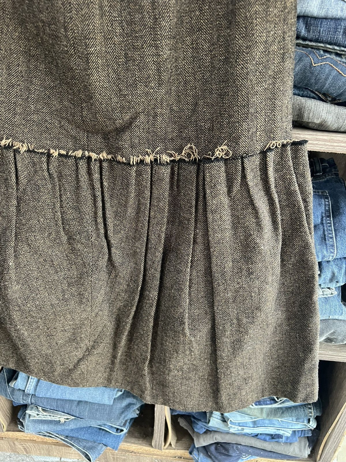 Sunao Kuwahara 🔥Rare Vintage I.S Sunao Kuwahara Reconstruct Skirt Size 24" / US 00 / IT 34 - 7 Thumbnail