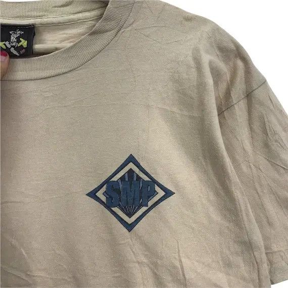 Vintage Vtg 90’ SMP SKATEBOARD Stock Logo Skate Powell Tee Shirt Size US M / EU 48-50 / 2 - 3 Thumbnail