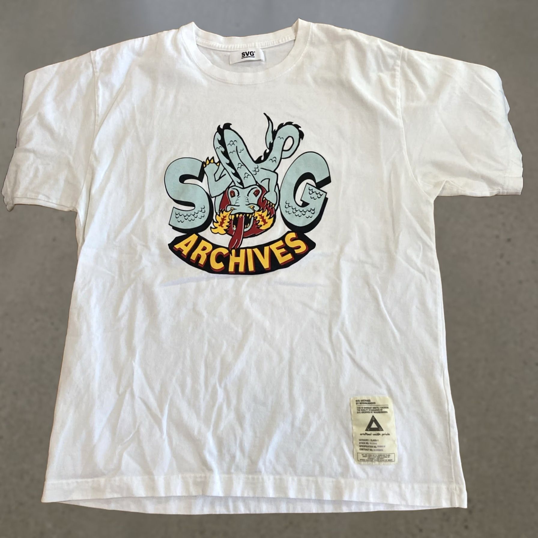 Neighborhood NEIGHBORHOOD T-Shirt Mens Army White 3 US Large L Size Regular Tee Shirt Size US M / EU 48-50 / 2 - 1 Thumbnail