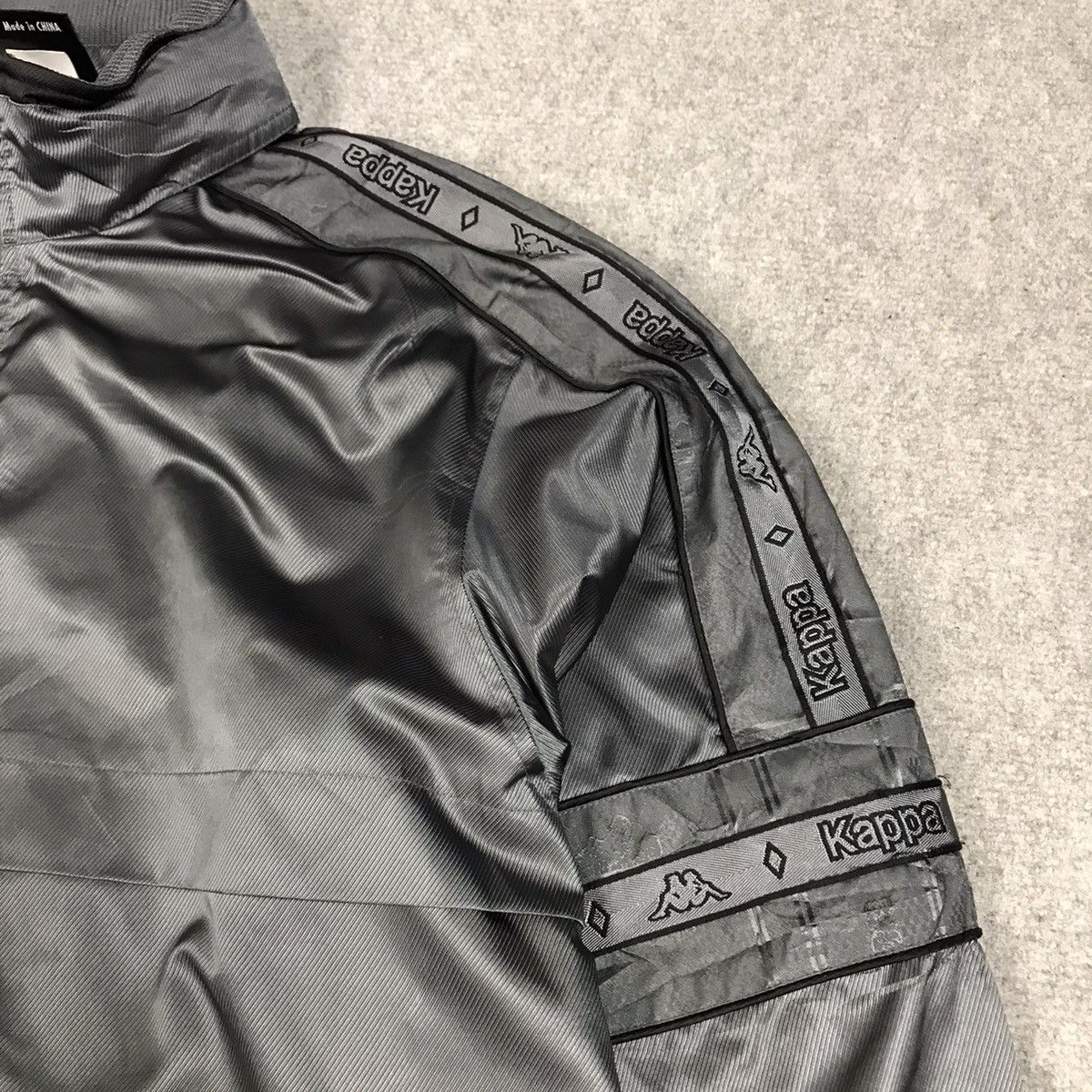 Kappa × Vintage 2000s Kappa Gray Zipper Light Jacket Size US L / EU 52-54 / 3 - 7 Thumbnail