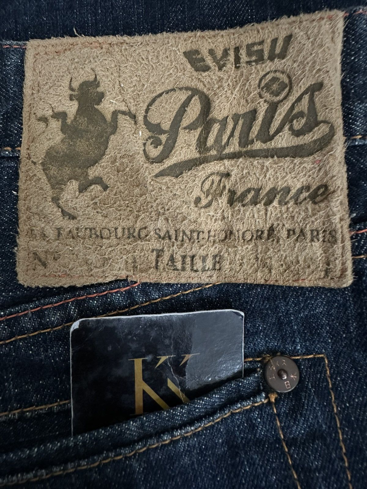 Evisu EVISU PARIS FRANCE RED DAICOCK SELVEDGE DENIM Size US 38 / EU 54 - 3 Thumbnail