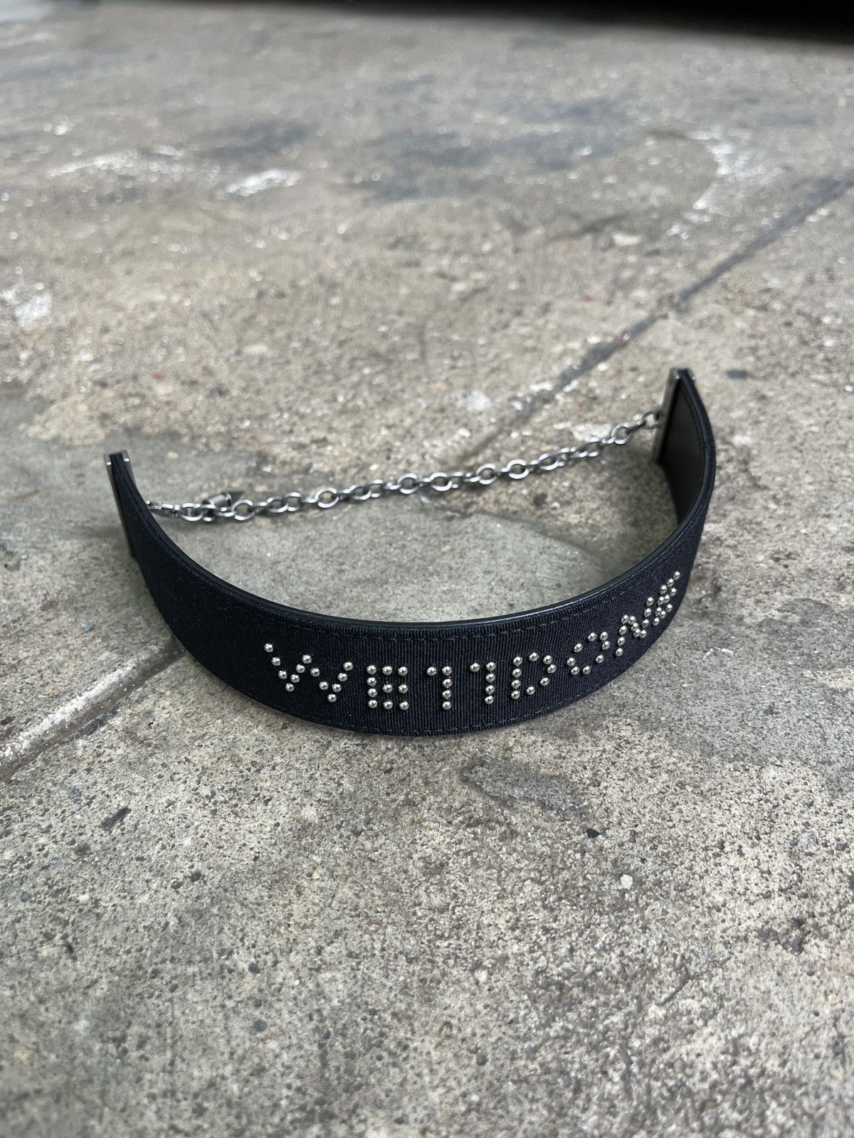 WE11DONE WE11DONE Studded Choker Necklace (unisex) Size ONE SIZE - 1 Thumbnail