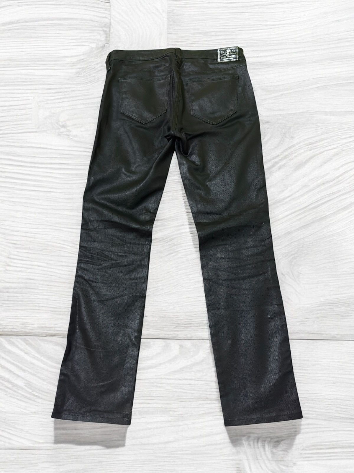 Hysteric Glamour × Japanese Brand BACK NUMBER Waxed Rick Owen's style Skinny Denim Size US 28 / EU 44 - 2 Thumbnail