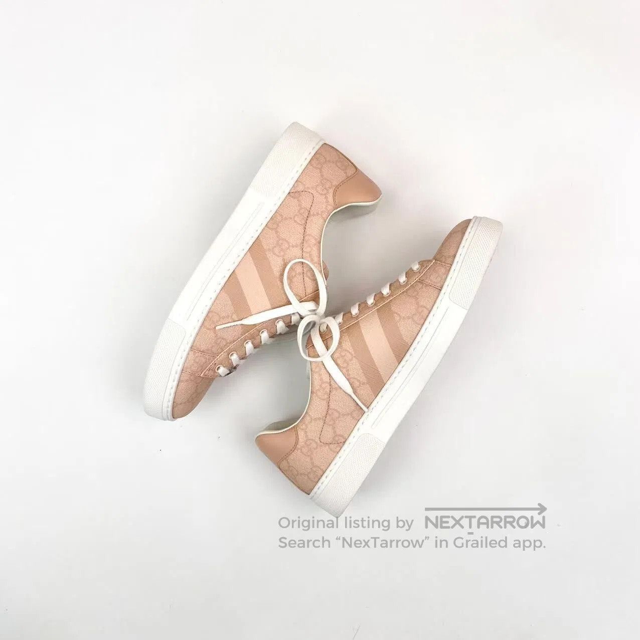 Gucci Guicci ACE round-toe lace-up low-top board shoes| Size US 7.5 / IT 37.5 - 4 Thumbnail