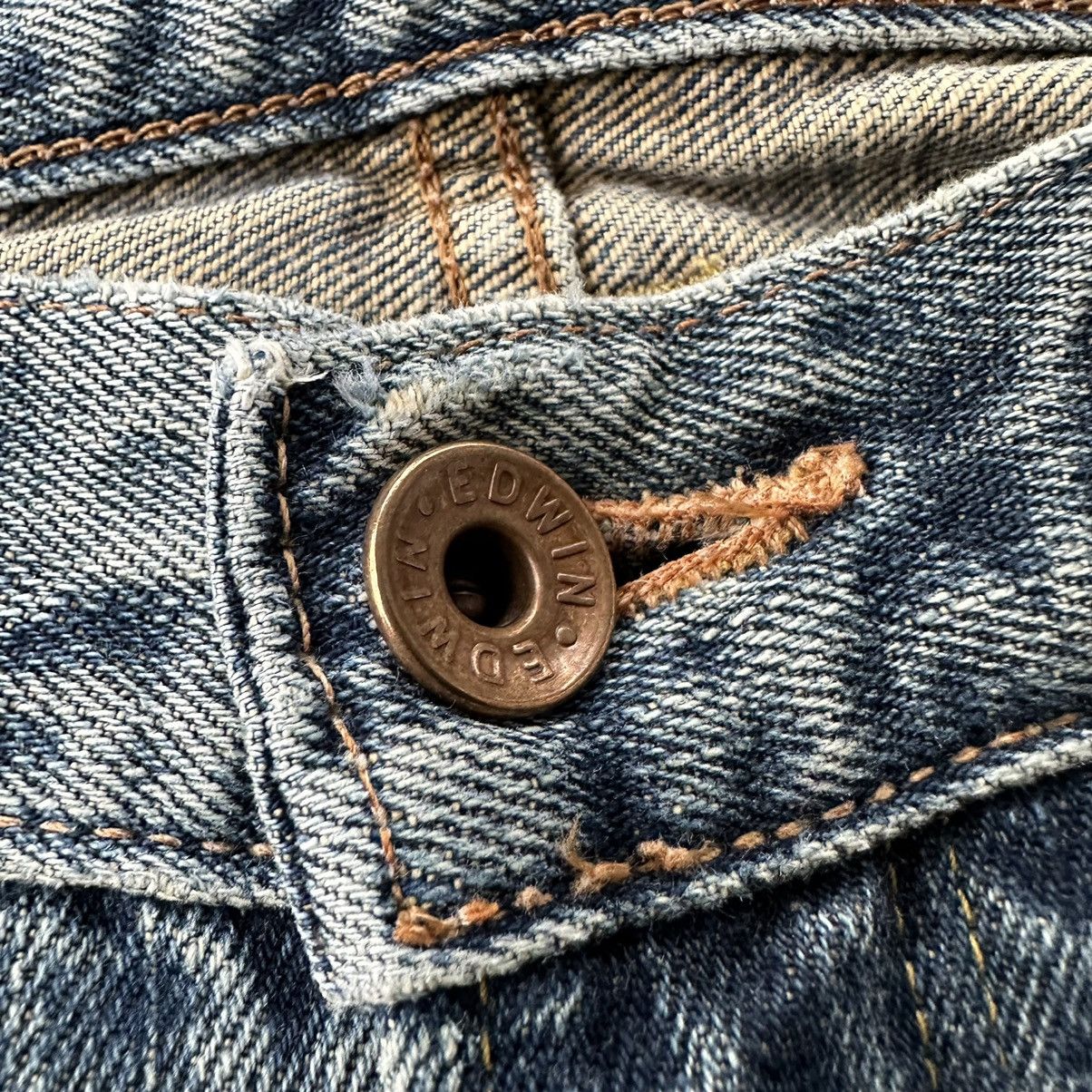 Edwin Edwin 505X Selvedge Washed Denim Made in Japan D662 Size US 30 / EU 46 - 16 Thumbnail