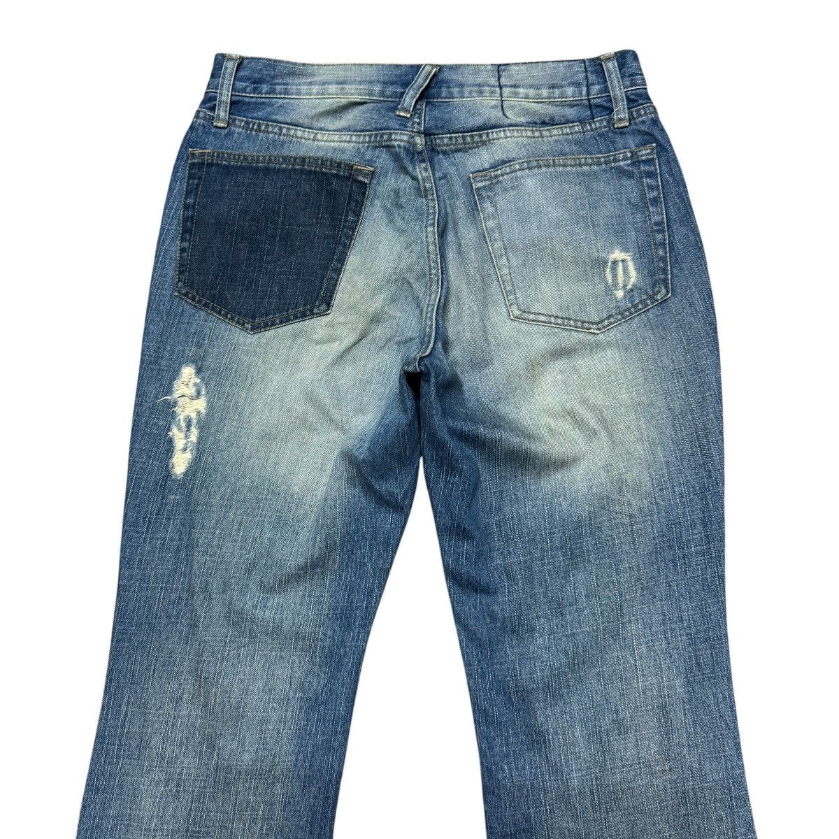 PPFM PPFM Repaired Denim Flare Jeans Size US 30 / EU 46 - 12 Thumbnail