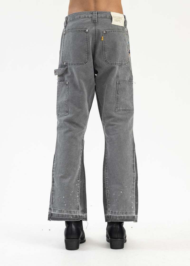 Gallery Dept. o1mle0226 La Flare Jeans in Charcoal Gray Size US 27 - 4 Thumbnail