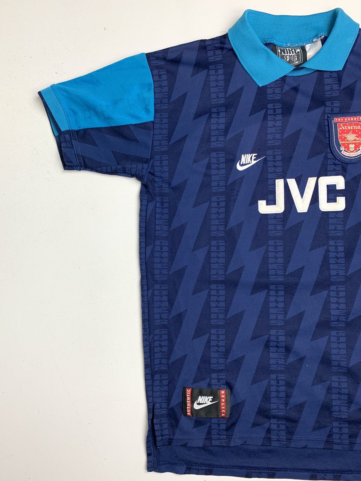 Nike Premier Arsenal 8 IAN Wright Vintage Soccer Jersey 95s