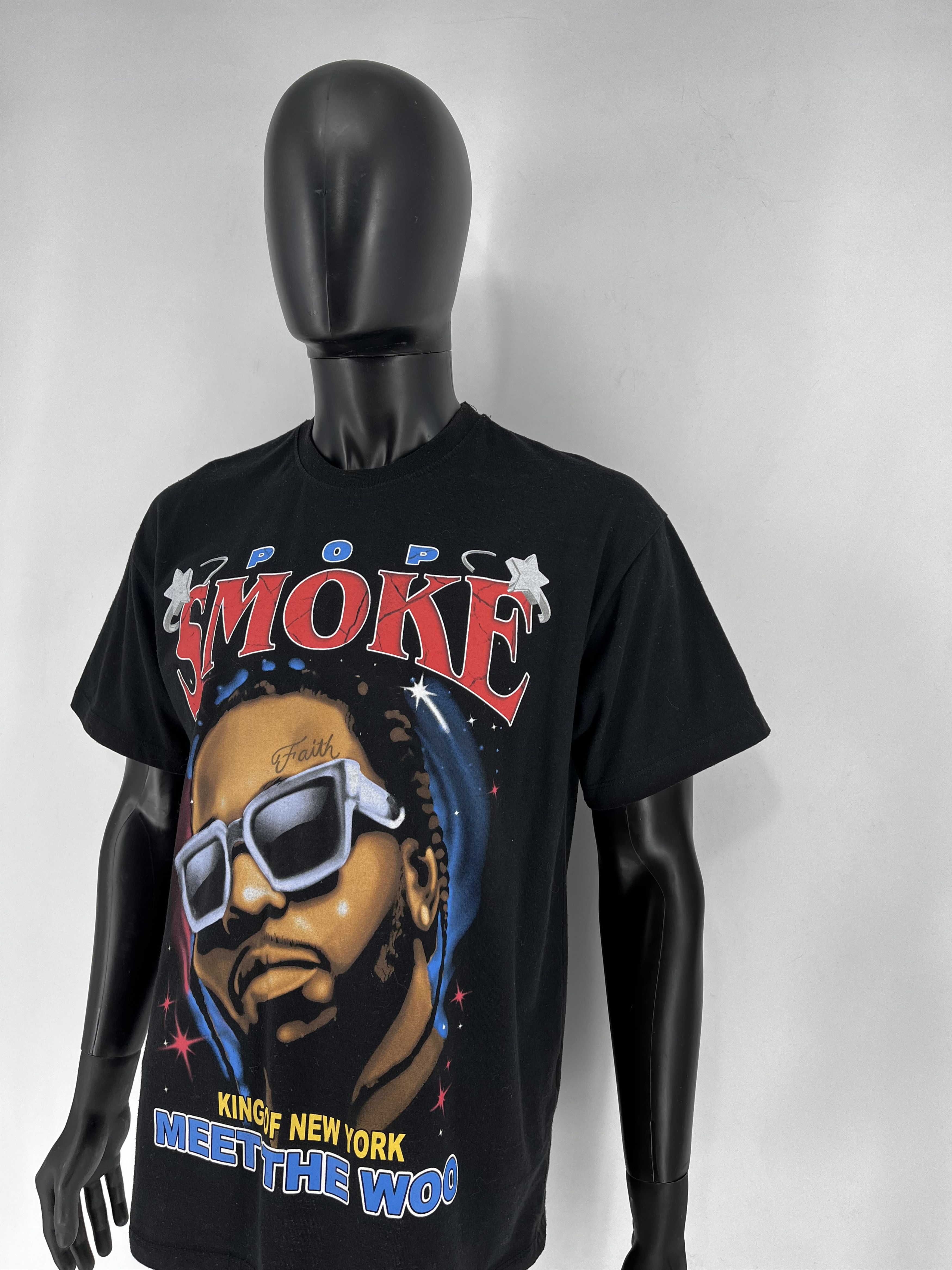 Band Tees × Vintage Vintage Y2K Pop Smoke King Of New York T-Shirt Rap Size US M / EU 48-50 / 2 - 4 Thumbnail
