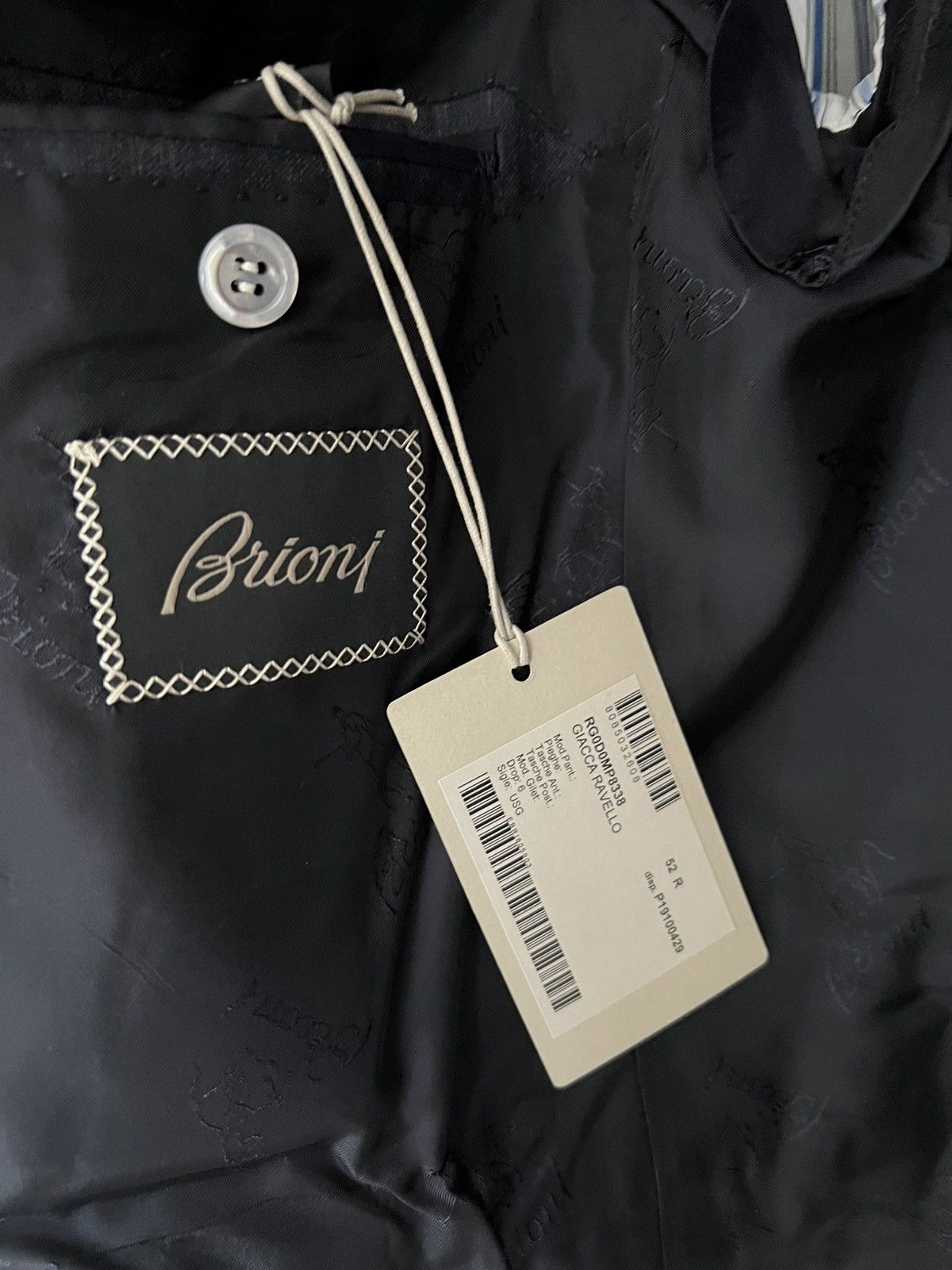 Brioni Brioni Size 42R US / 52R IT Navy Windowpane Cashmere Blazer Size 42R - 5 Thumbnail
