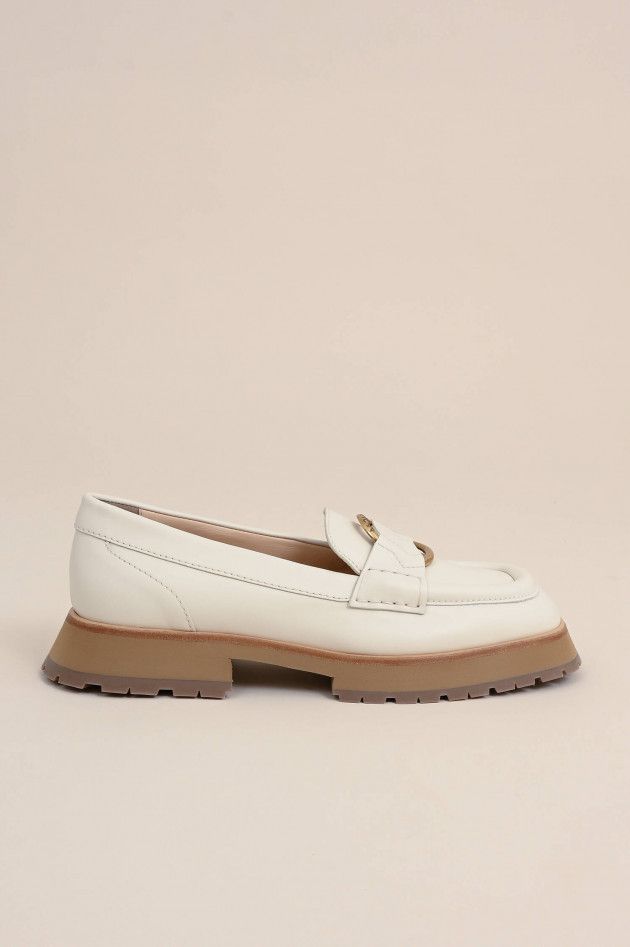 Moncler o1y1125 Loafers in Cream Size US 7 / IT 37 - 1 Thumbnail