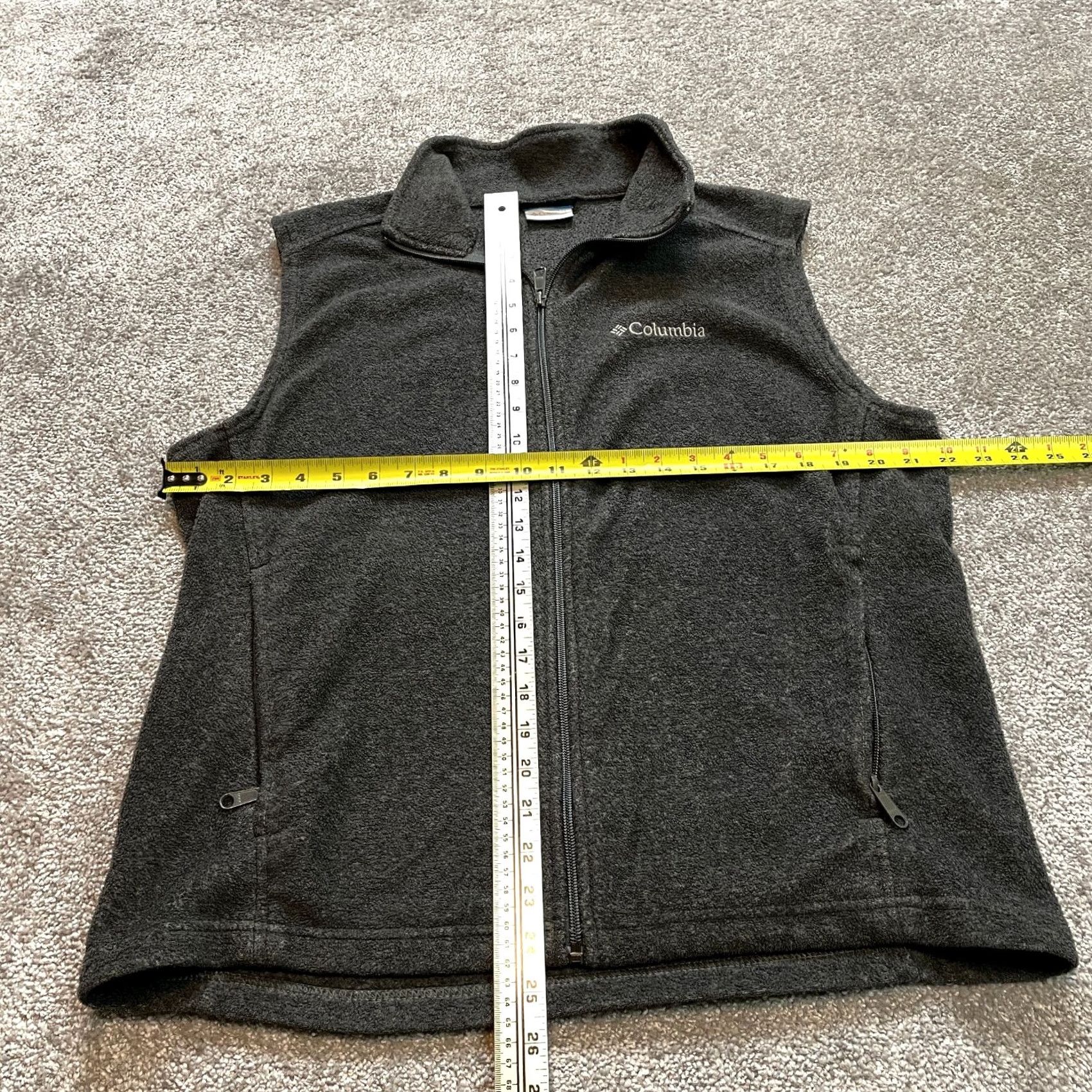 Logo 7 Columbia Vest Jacket Mens Medium Gray Fleece Full Zip Logo Active Adult Size US M / EU 48-50 / 2 - 5 Thumbnail
