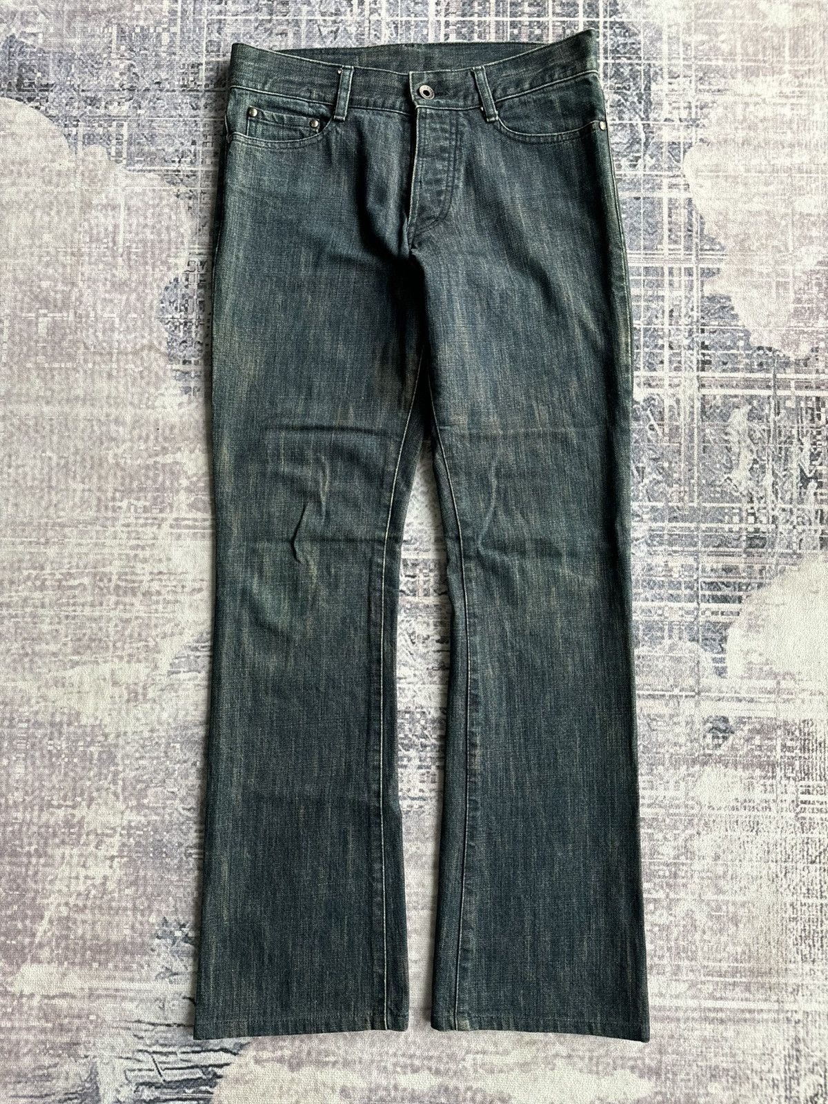 5351 POUR LES HOMMES Y2K Vintage 5351 Punk Cargo Flared Denim / ifsixwasnine Size US 31 - 1 Thumbnail