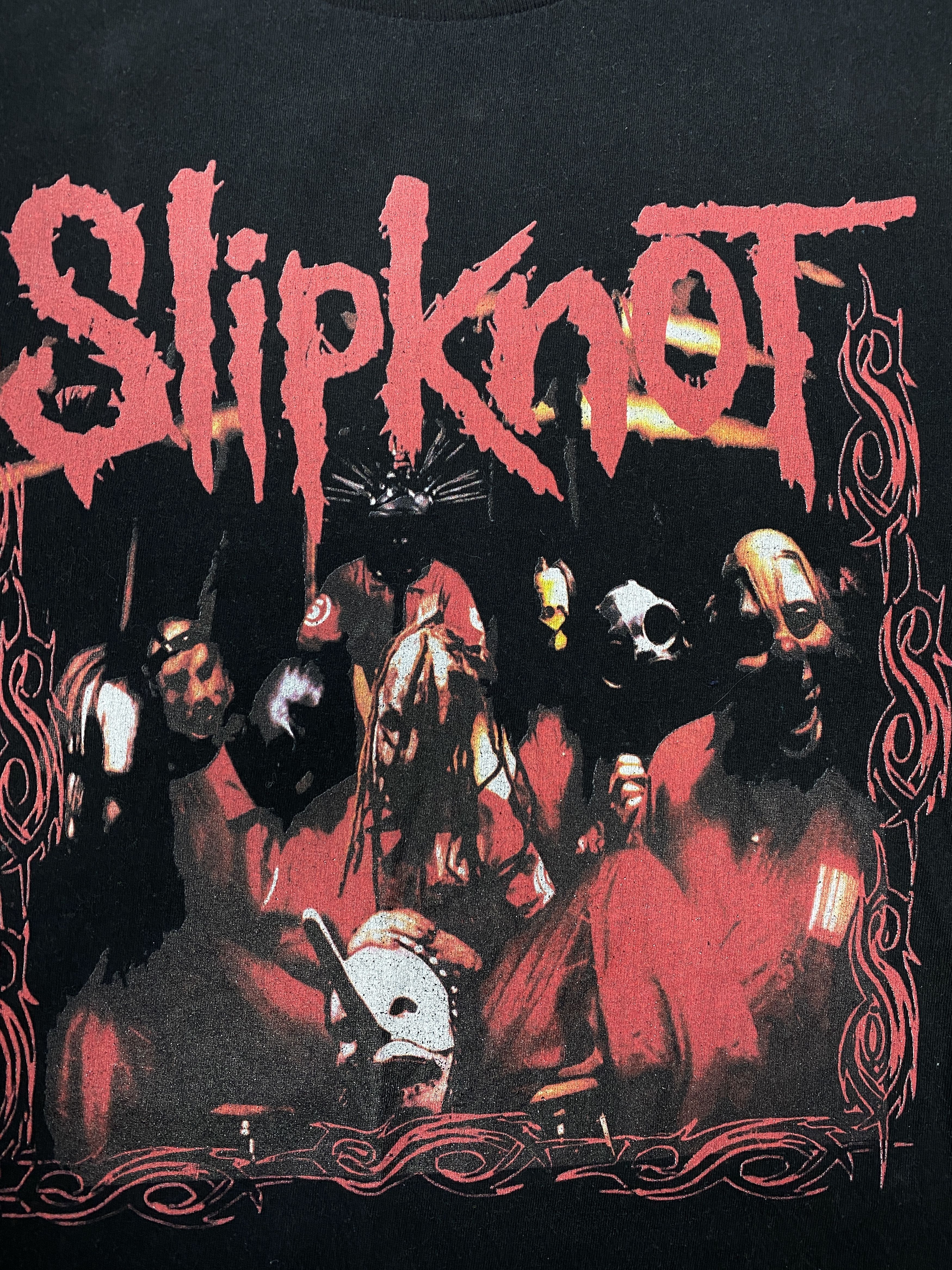 Band Tees Slipknot Vintage Mens Rock Band T-Shirt Size US L / EU 52-54 / 3 - 3 Thumbnail