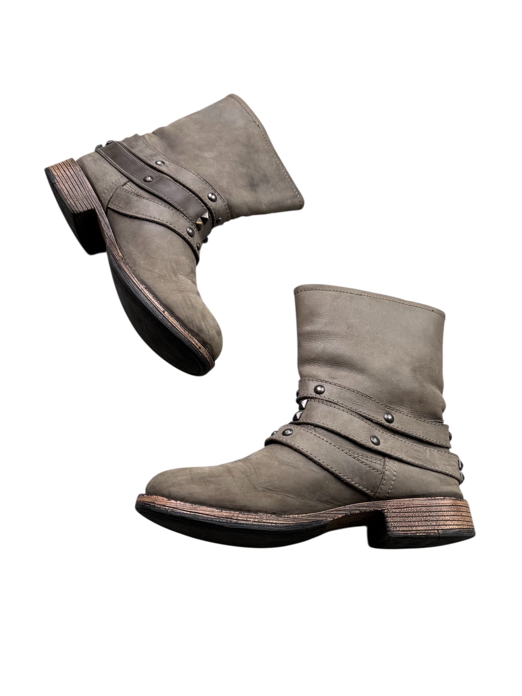Other Vintage Leather Boots With Belted M42(E26)D15(V59) Size US 8 / IT 38 - 4 Thumbnail
