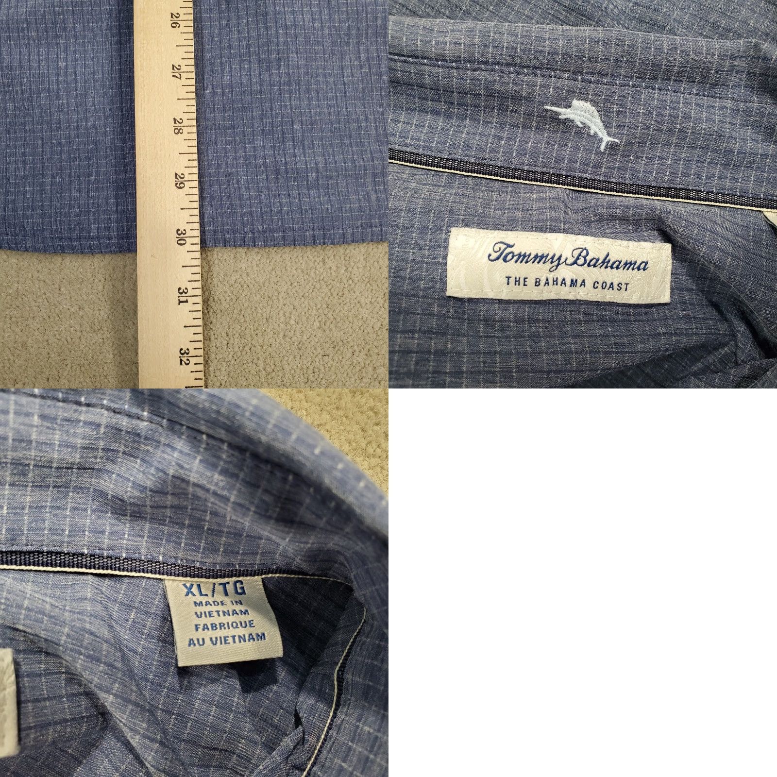 Tommy Bahama VINTAGE Tommy Bahama Island Zone Shirt Mens XL Blue Button-Up The Bahama Coast Hawaii Theme 90s? No Size US XL / EU 56 / 4 - 8 Thumbnail