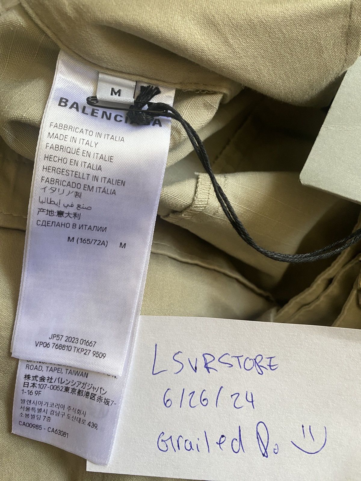 Balenciaga Balenciaga FW23 Flared Cargo Pant Beige Gently Used sz M Size US 32 / EU 48 - 7 Thumbnail