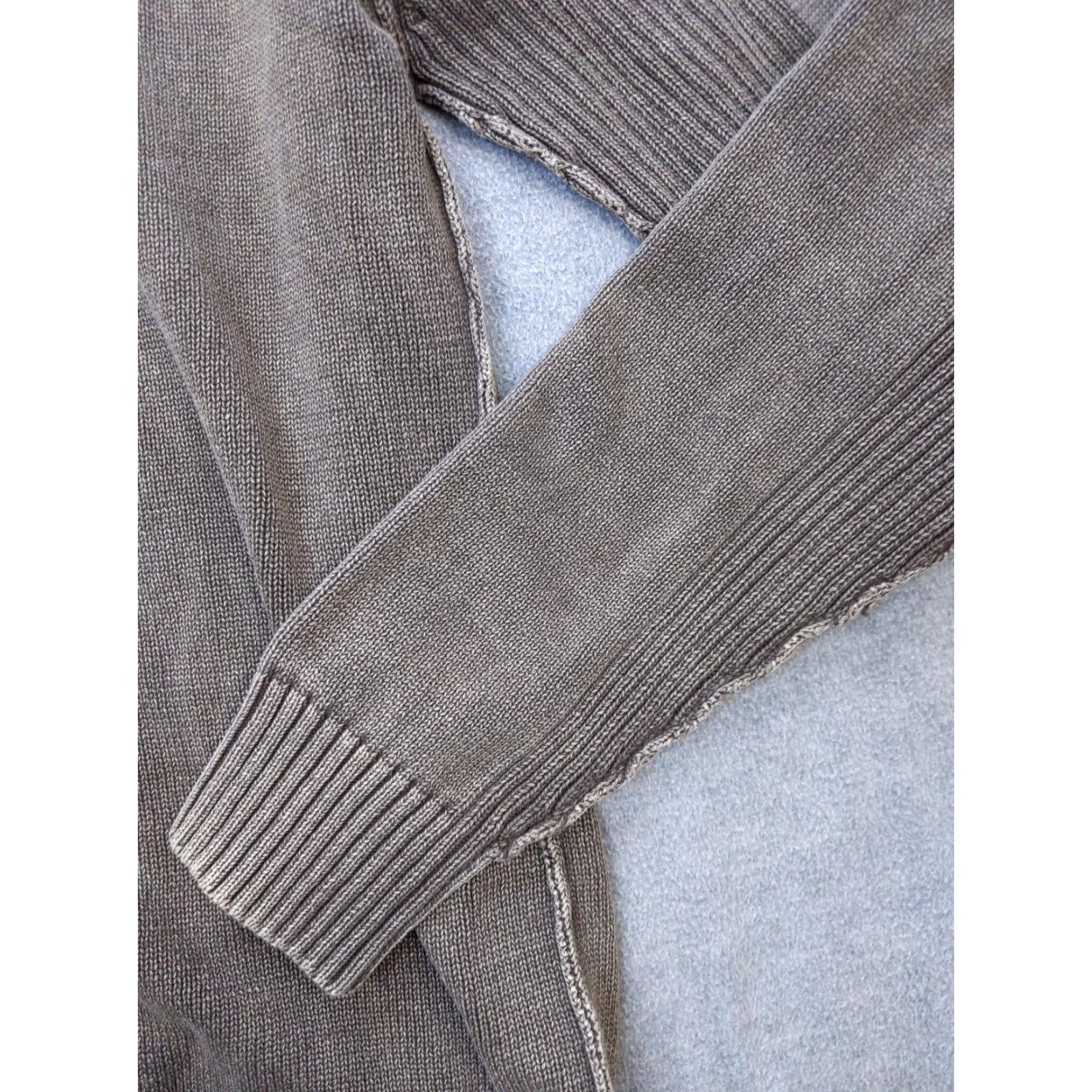 BKE BKE Sweater Mens XL Brown 100% Cotton Full Zip Mock Neck Knit Cardigan Knit Full Zip Mens XL Brown Cotton Mock Neck Ribbed Trim Casual Winter Fall Size US XL / EU 56 / 4 - 2 Thumbnail