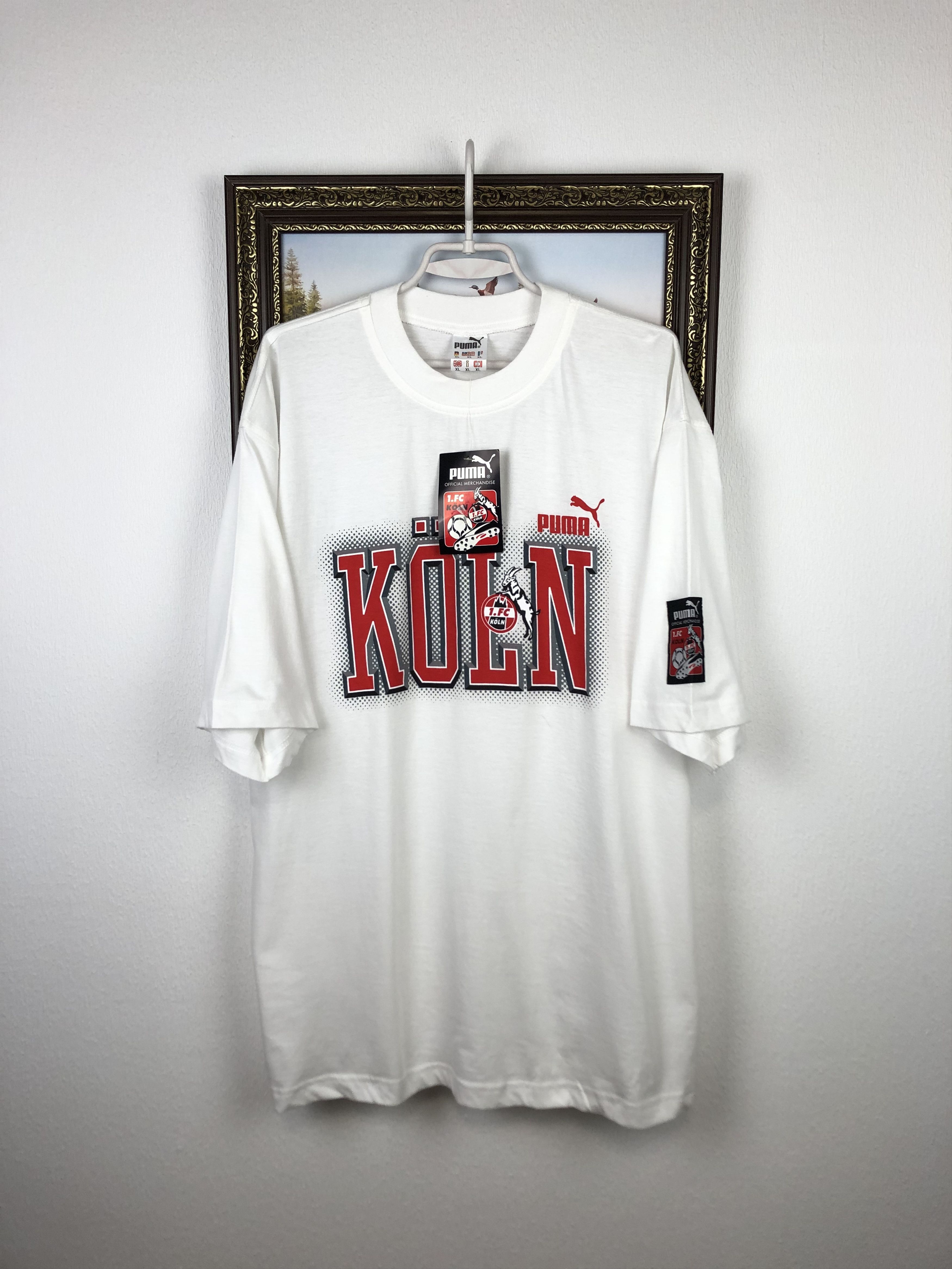 Vintage 90's Puma Koln Football Shirt Soccer Jersey Trikot