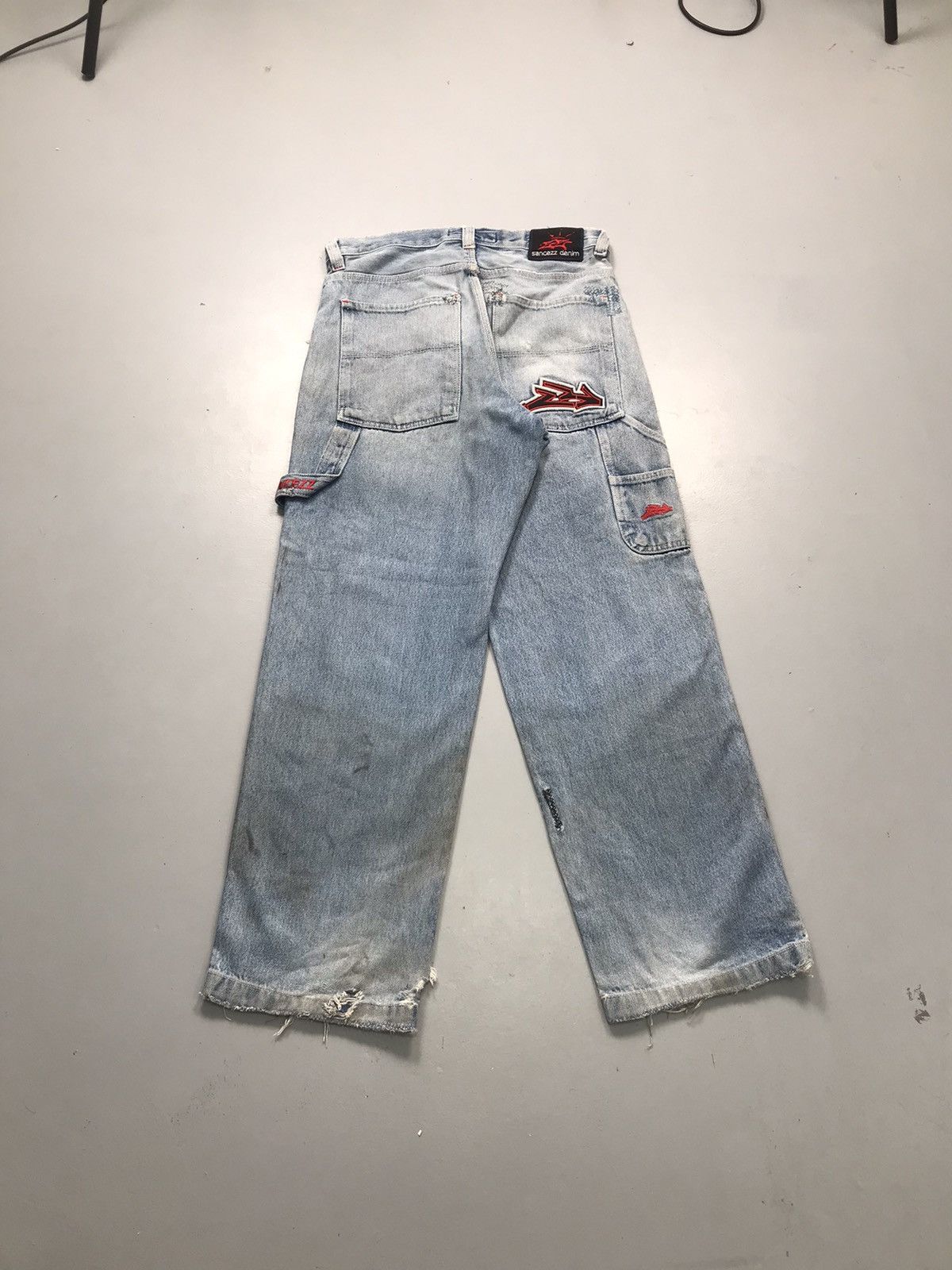 Southpole Vintage Sancezz carpenter repaired denim Size US 34 / EU 50 - 1 Thumbnail