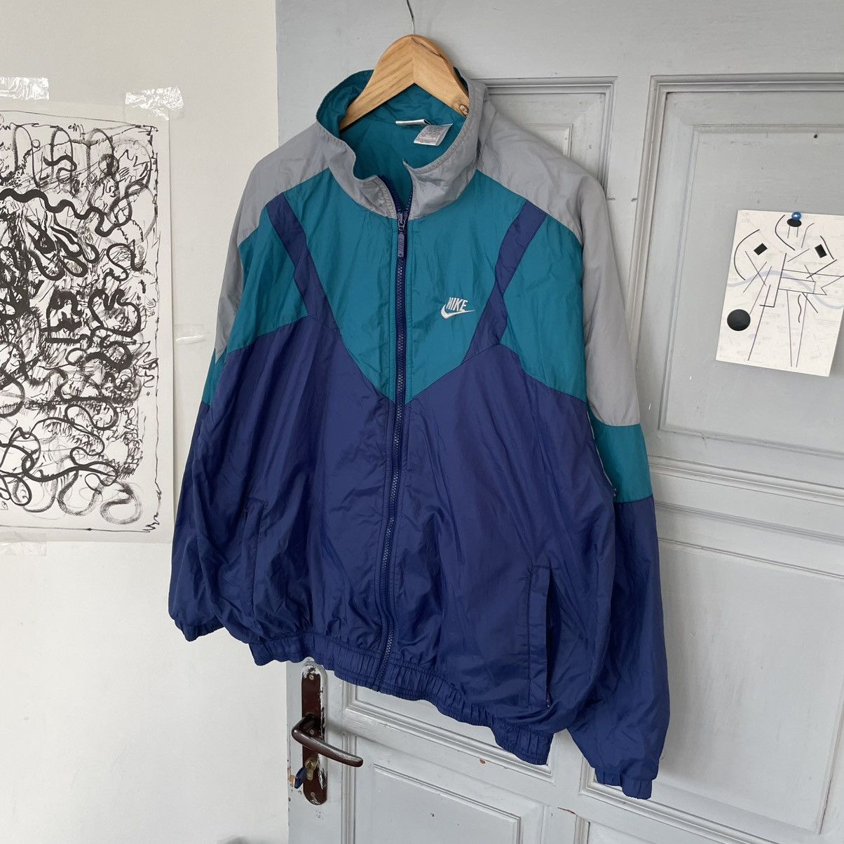 Nike Vintage Nike 90’s Tracksuit zip-up Jacket y2k size L Size US L / EU 52-54 / 3 - 3 Thumbnail