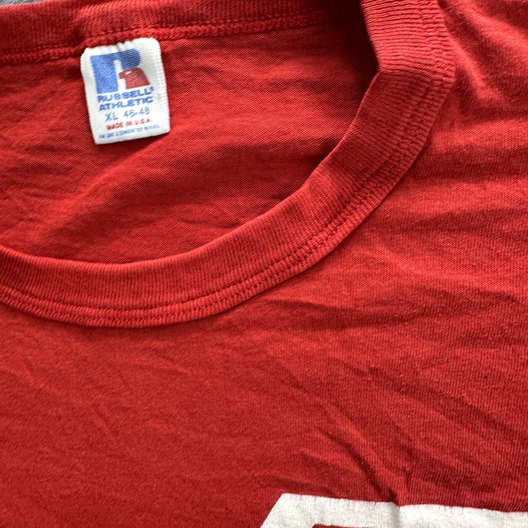 Russell Athletic VINTAGE Russell Athletic Shirt Mens XL Red Brookings Logo 90s Tee T-Shirt Superman DC Universe Graphic Print Crew Neck Short Sleeve Reg Mens Size US XL / EU 56 / 4 - 7 Thumbnail